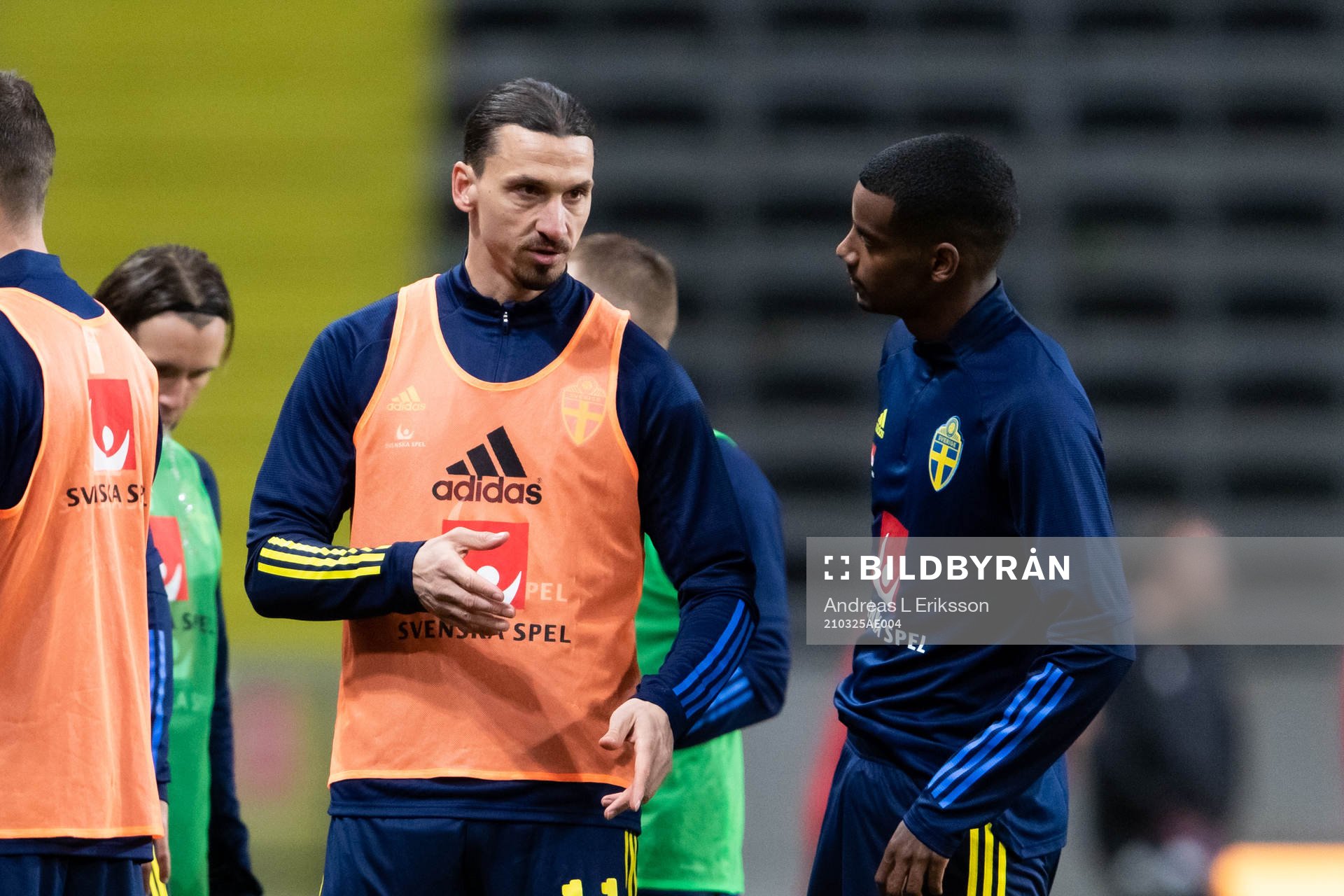 Zlatan Ibrahimovic and Alexander Isak