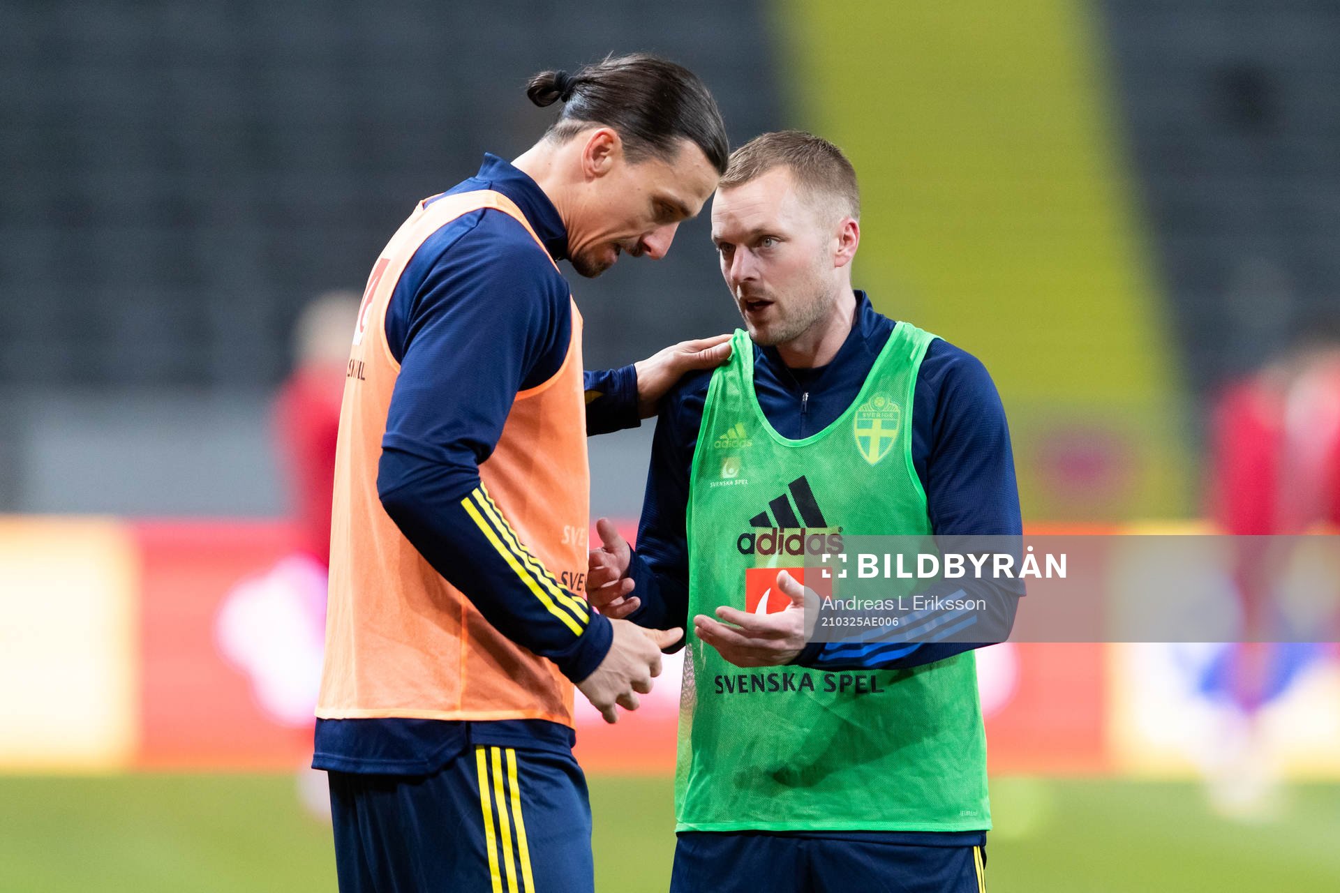 Zlatan Ibrahimovic and Sebastian Larsson