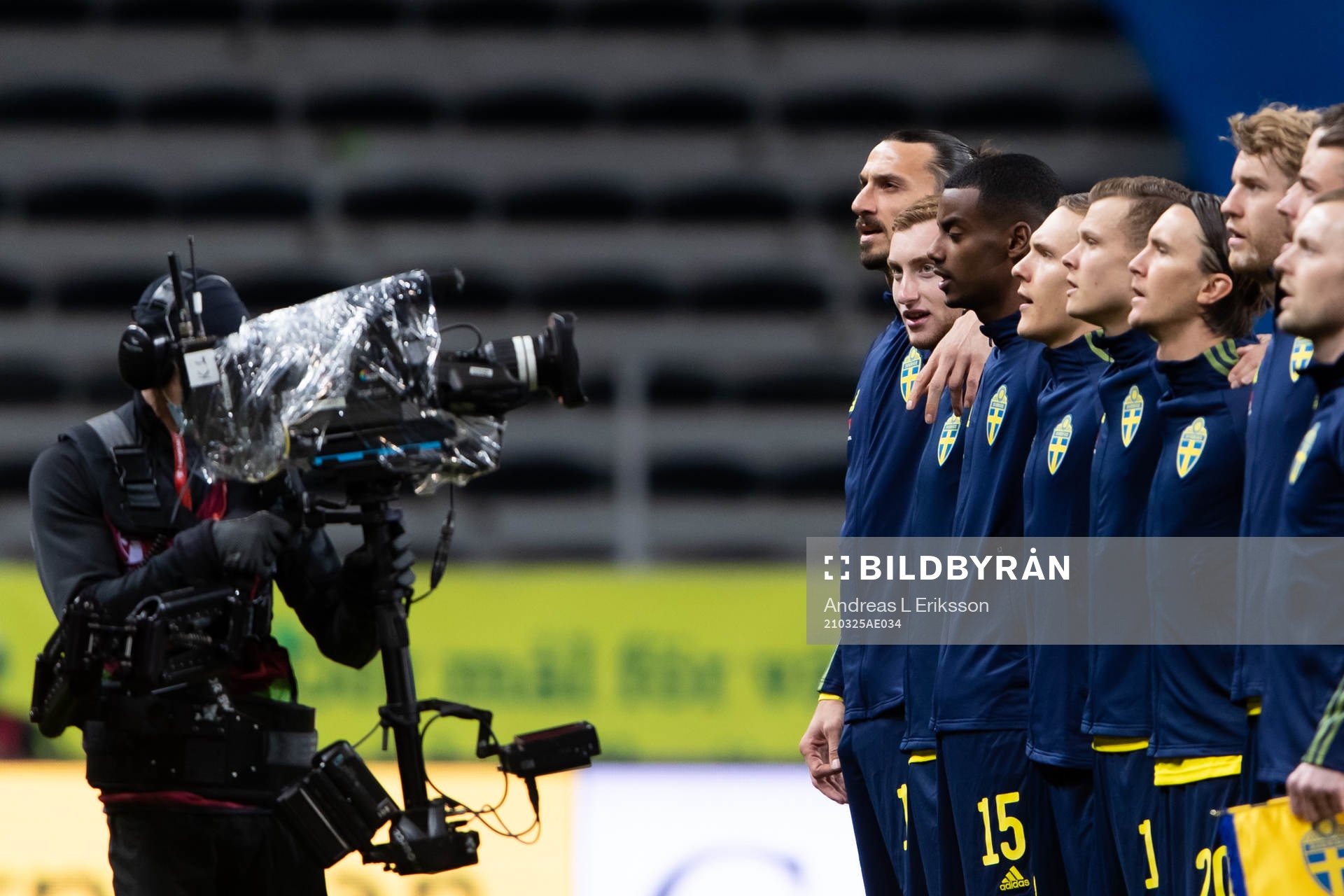 Zlatan Ibrahimovic of Sweden at lineup