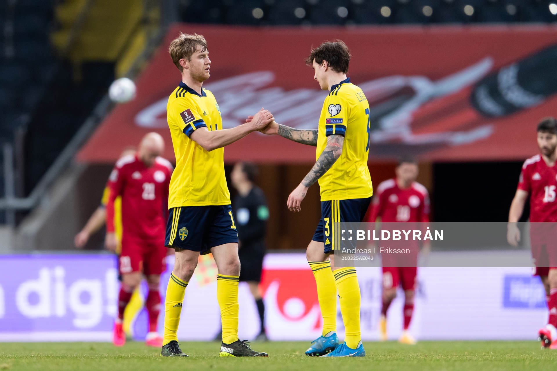 Filip Helander and Victor Nilsson Lindelöf of Sweden