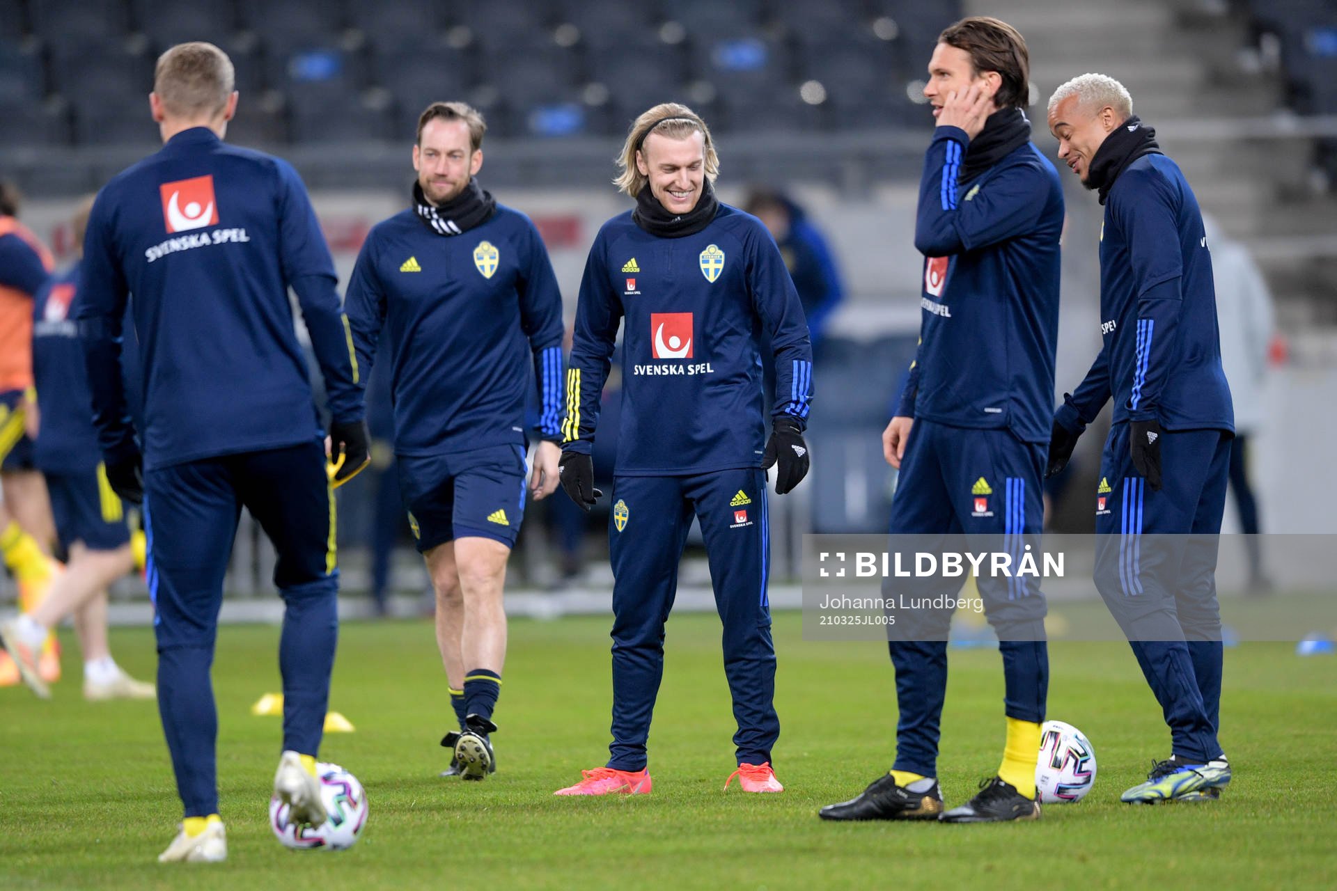 Emil Forsberg, Albi nEkdal and Robin Quaison of Sweden