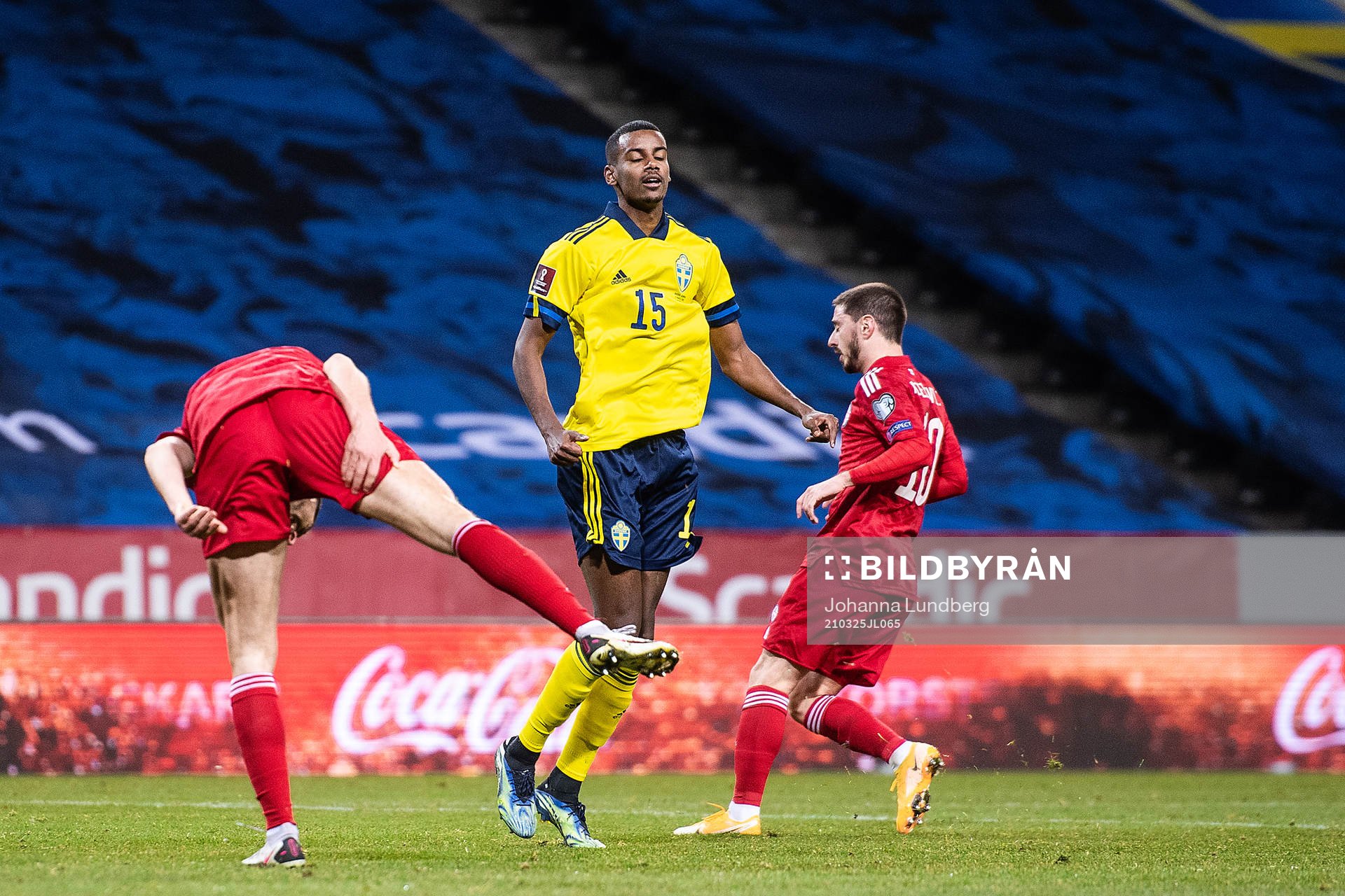 Alexander Isak of Sweden looks dejected