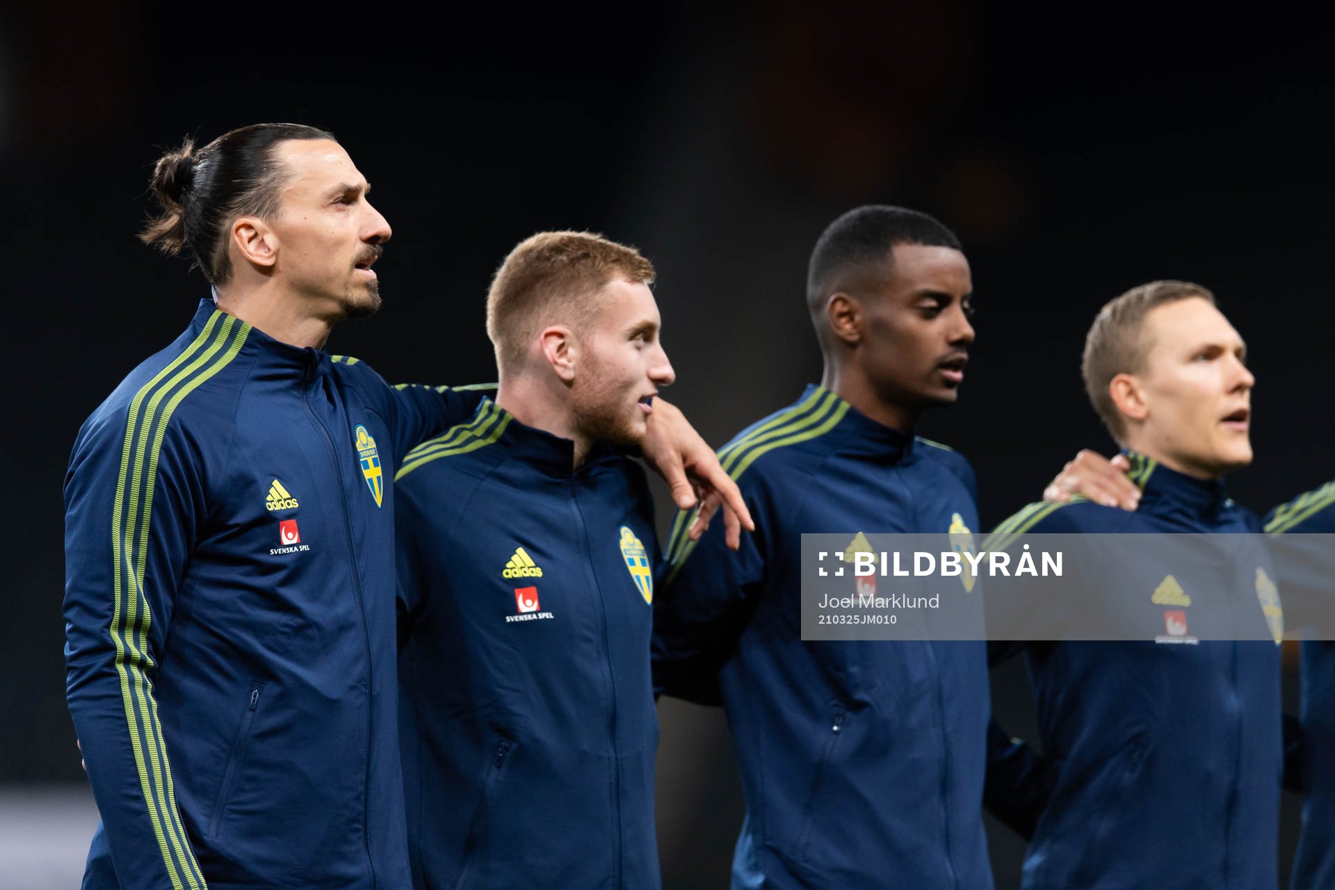 Zlatan Ibrahimovic, Dejan Kulusevski, Alexander Isak and