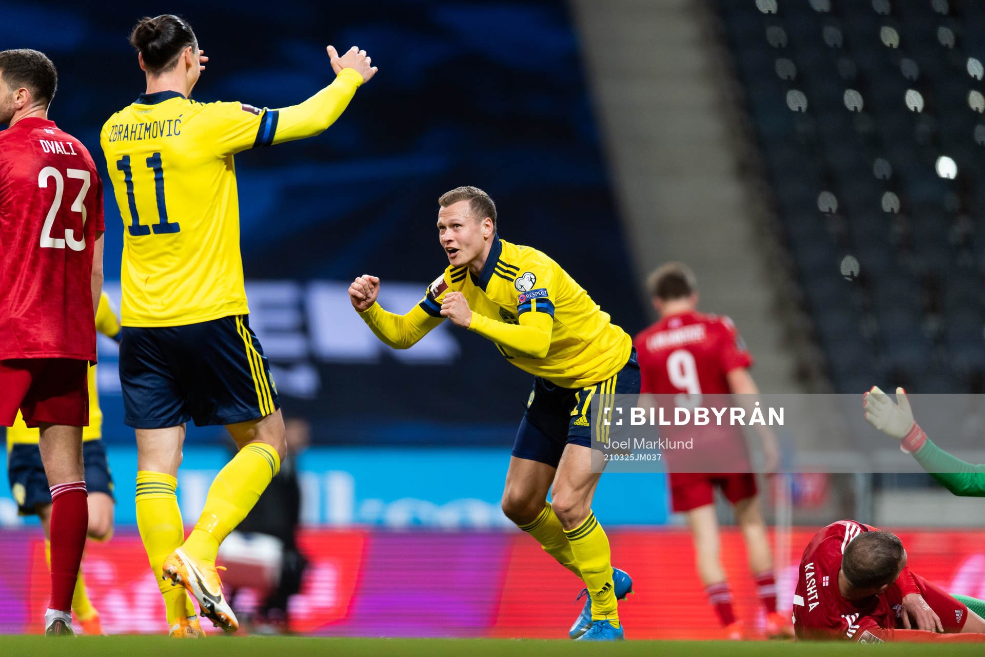 Viktor Claesson of Sweden celebrates