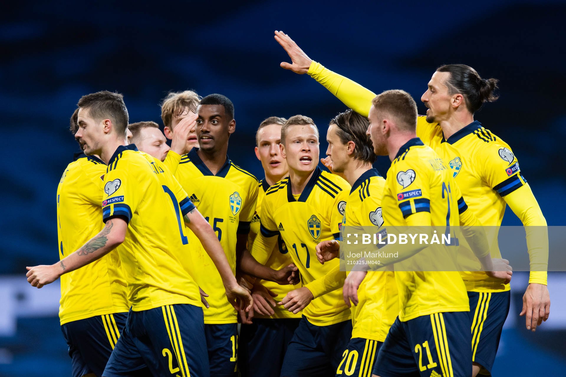 The players of Sweden celebrate