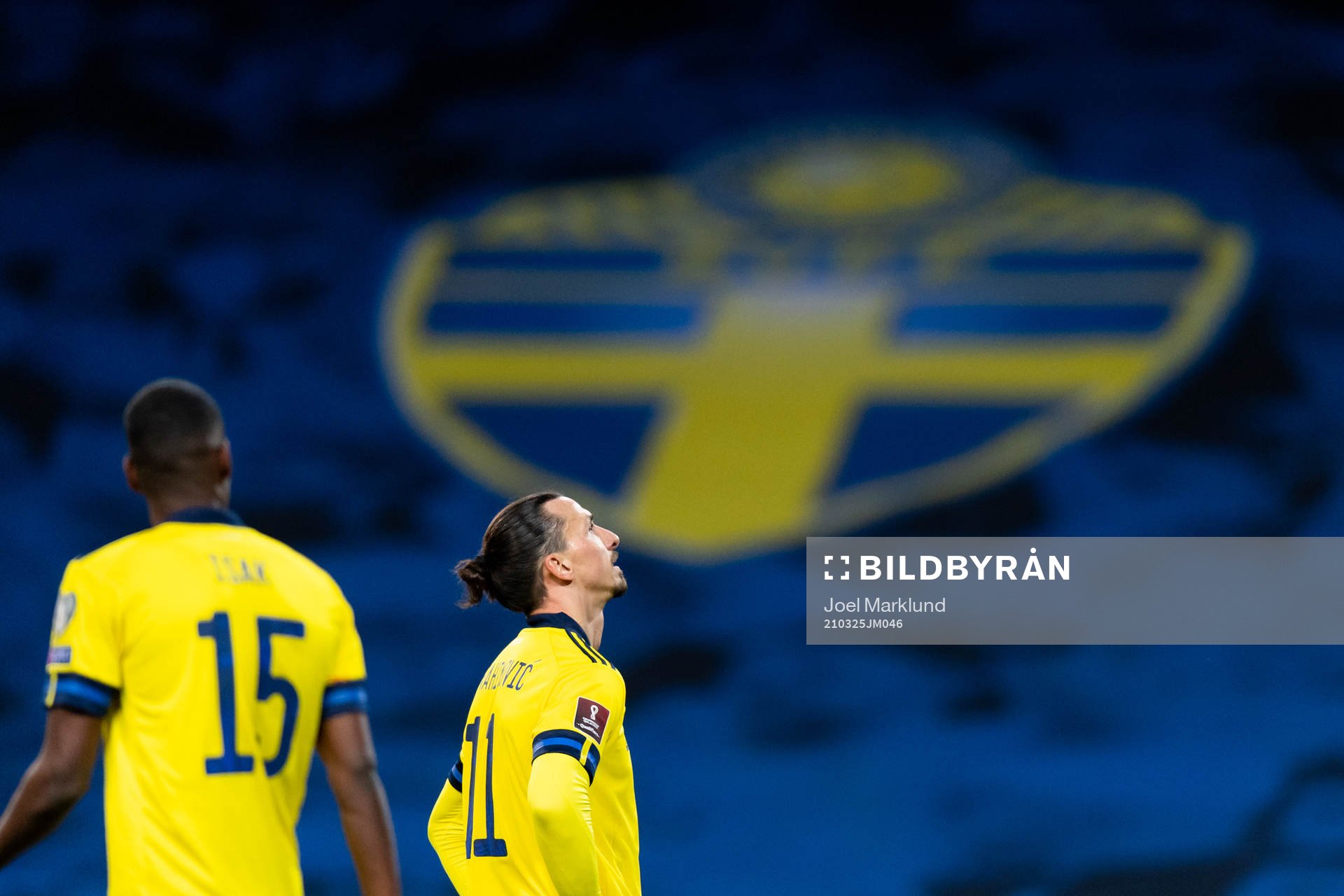 Zlatan Ibrahimovic of Sweden looks dejected