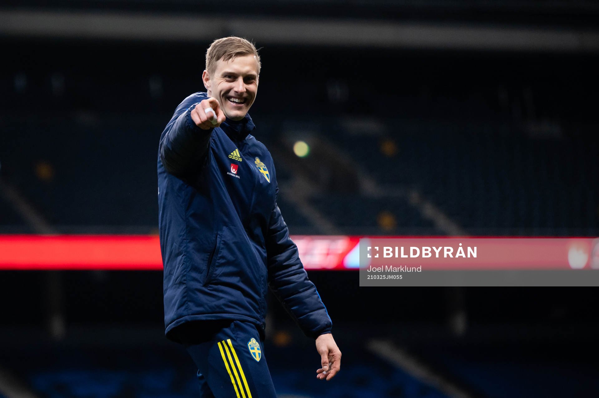 Goalkeeper Karl-Johan Johnsson of Sweden