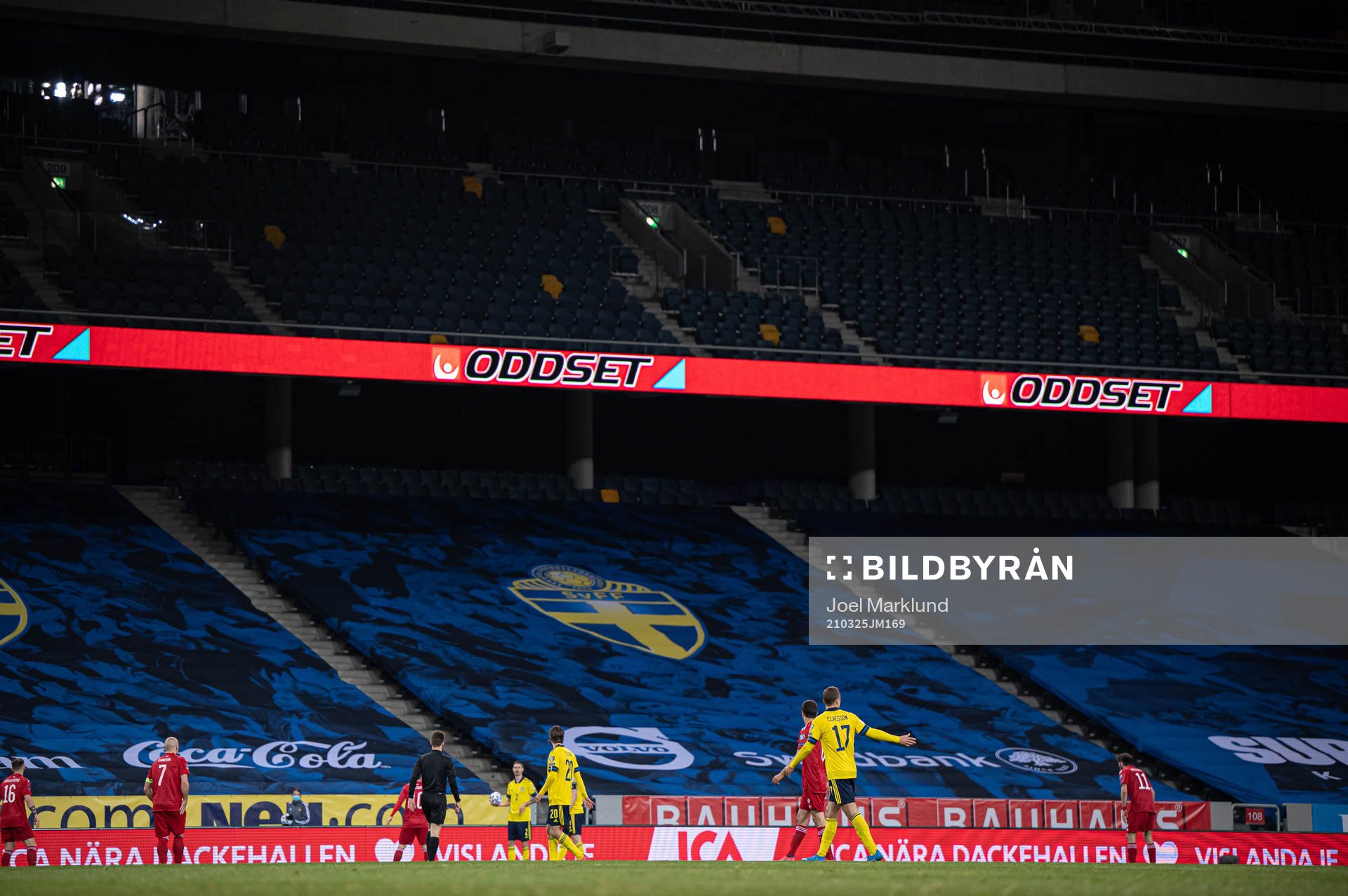 Empty stands