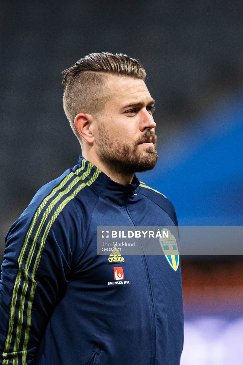 Goalkeeper Kristoffer Nordfeldt of Sweden