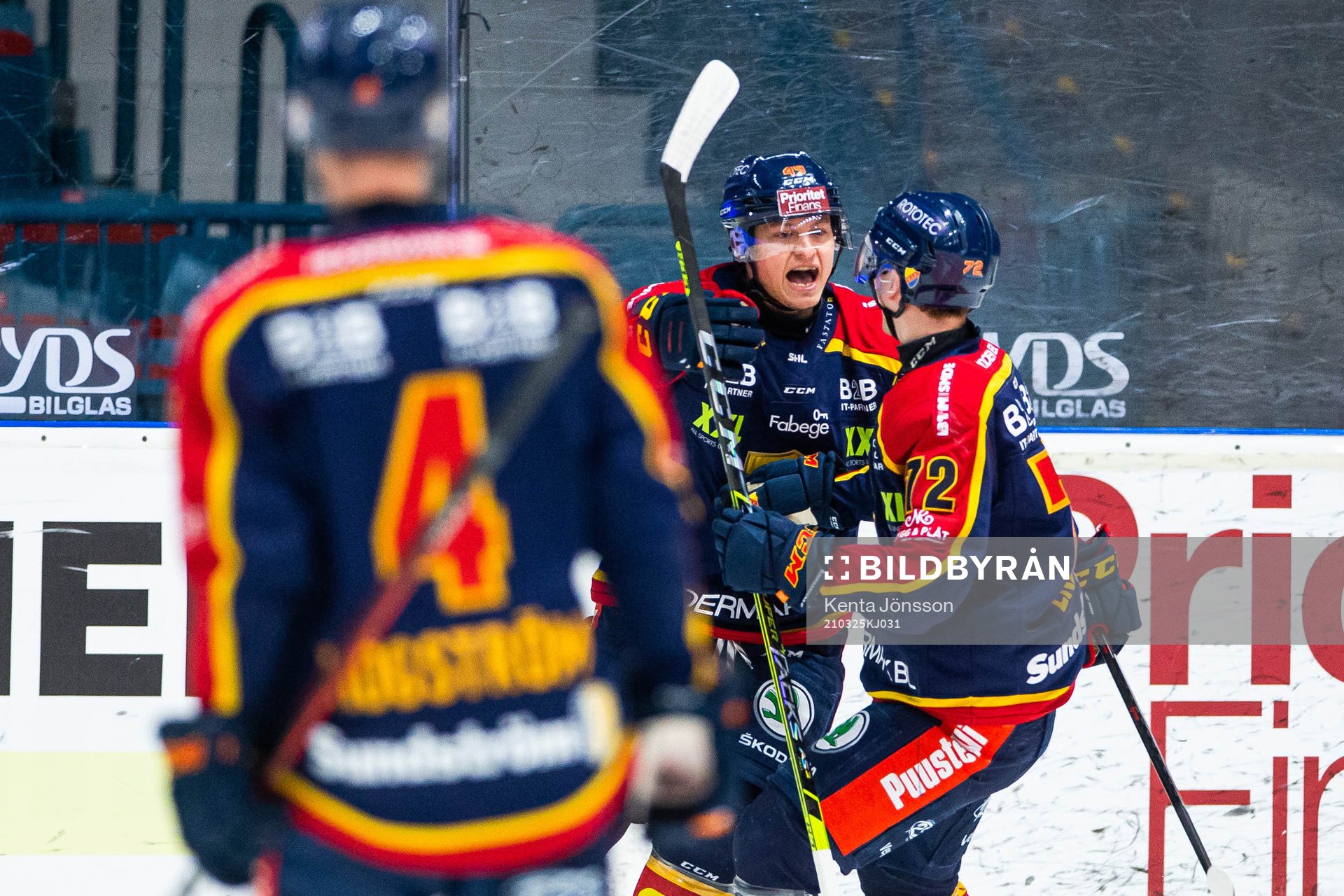 Djurgårdens Rhett Rakhshani jublar
