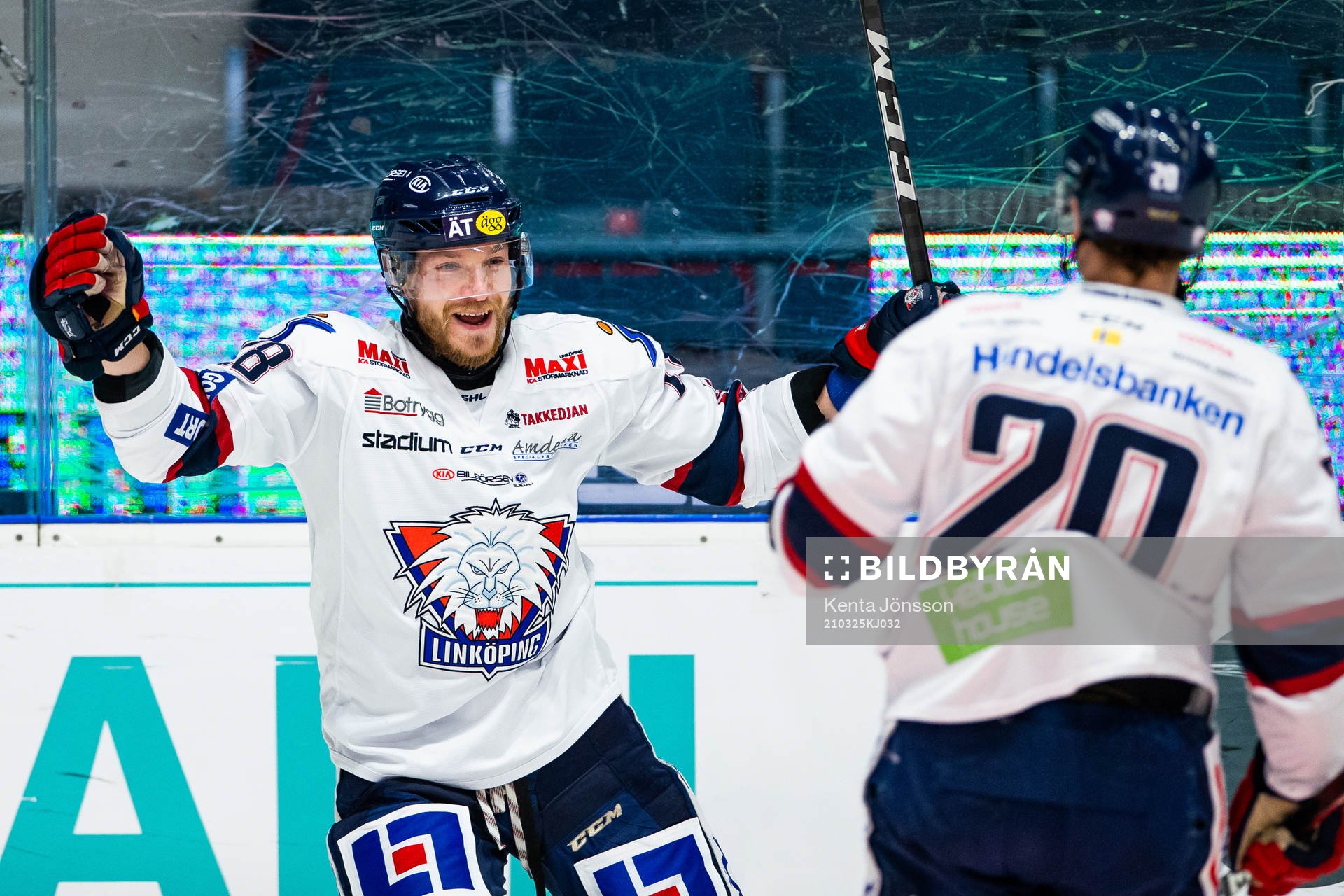 Linköpings Jaakko Rissanen jublar