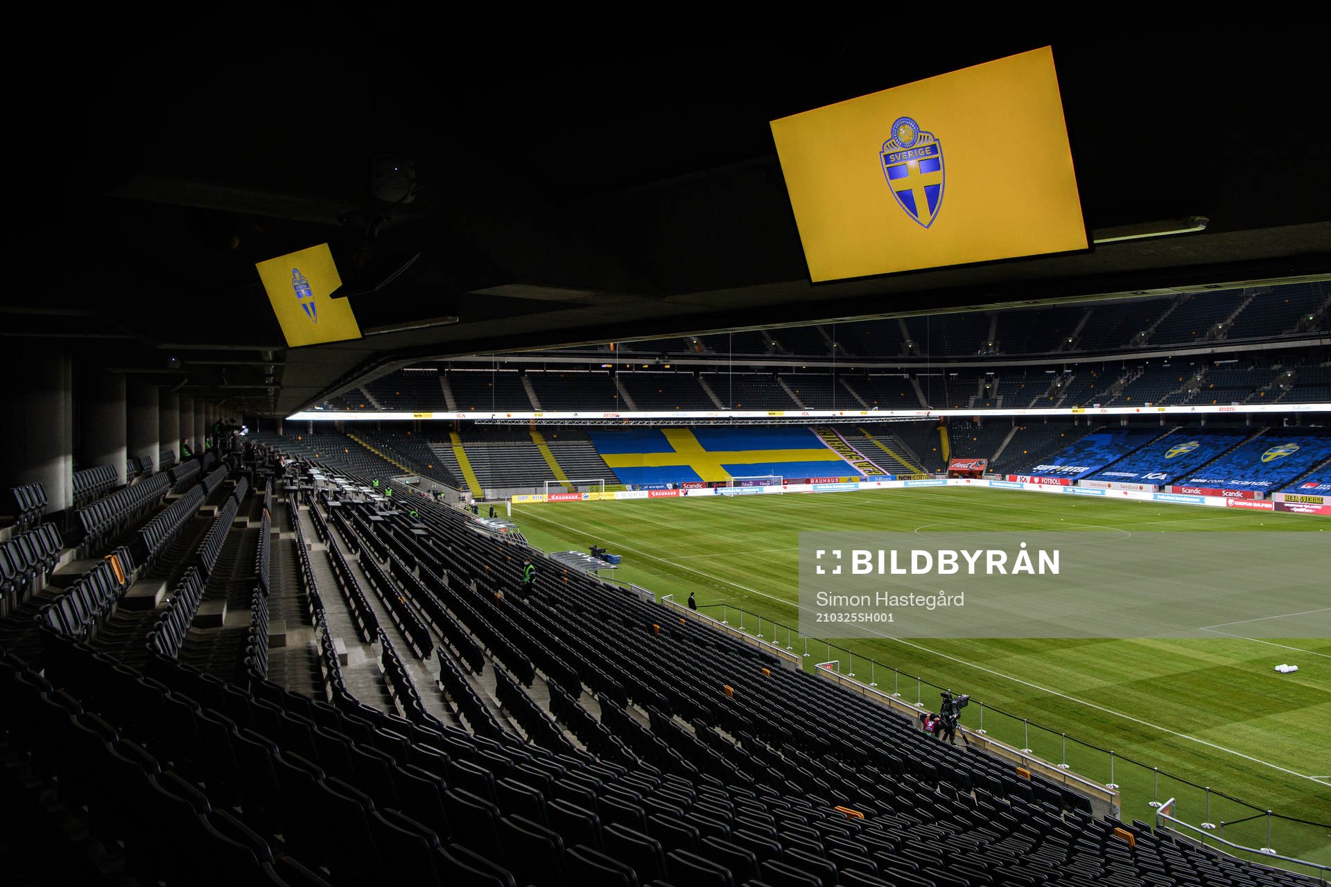 Empty stands