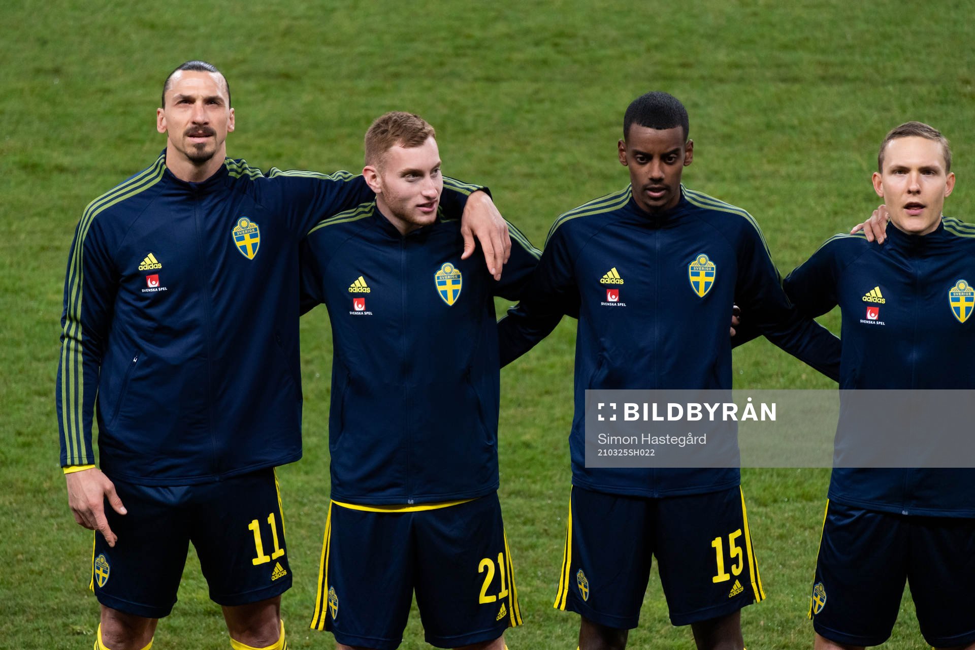 Zlatan Ibrahimovic, Dejan Kulusevski, Alexander Isak and