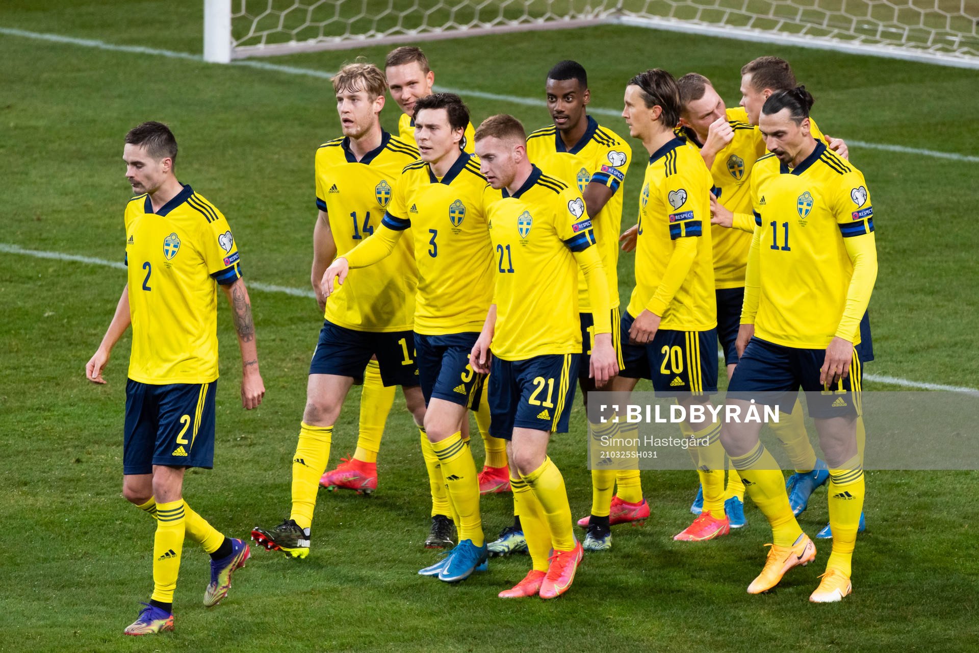 The players of Sweden celebrate