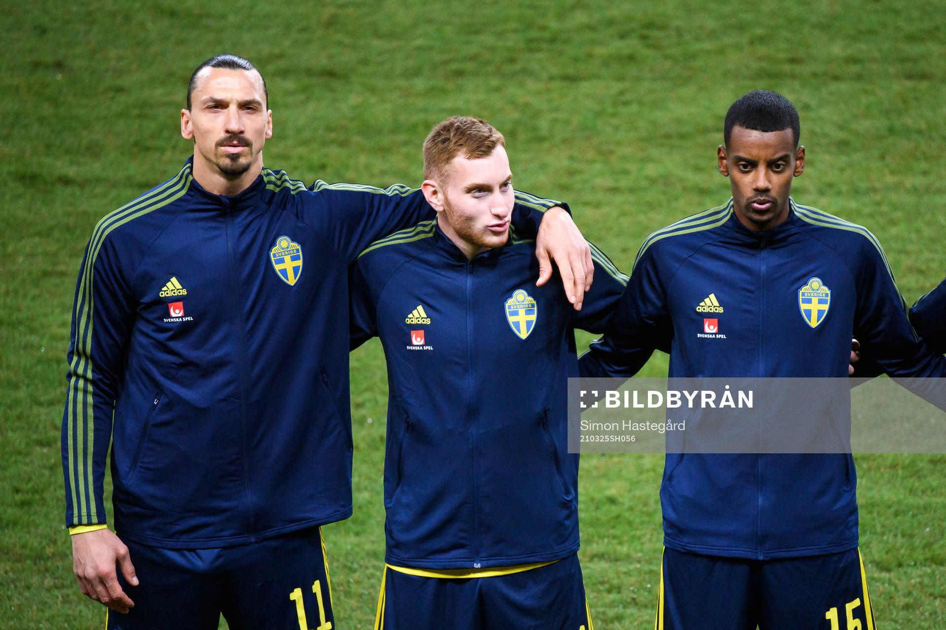 Zlatan Ibrahimovic , Dejan Kulusevski and Alexander Isak of