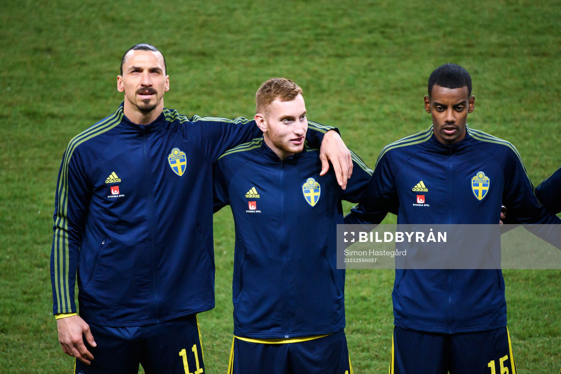 Zlatan Ibrahimovic , Dejan Kulusevski and Alexander Isak of