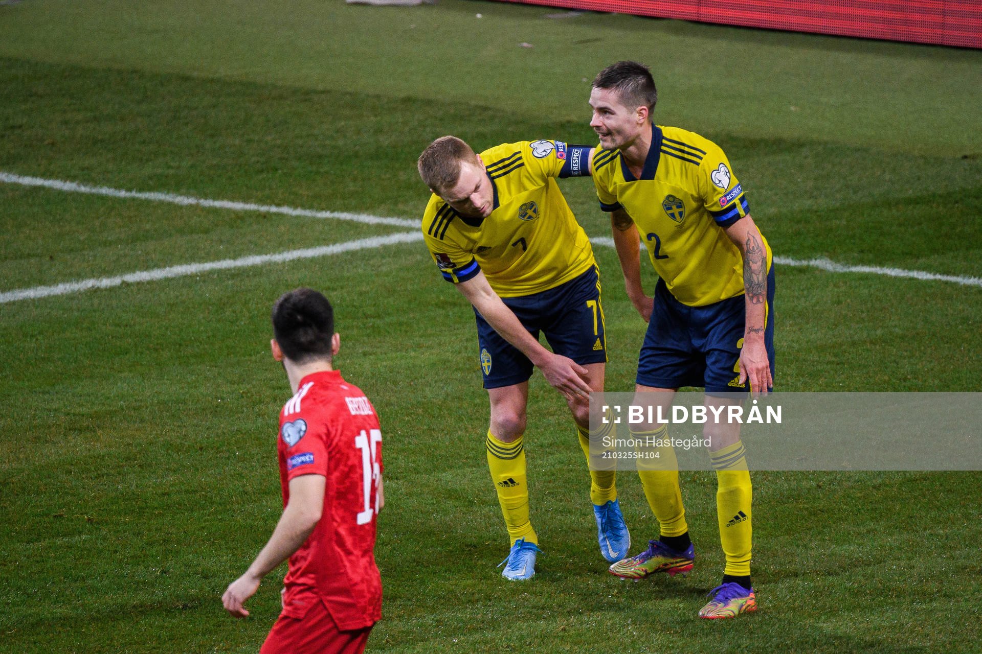 Sebastian Larsson and Mikael Lustig of Sweden