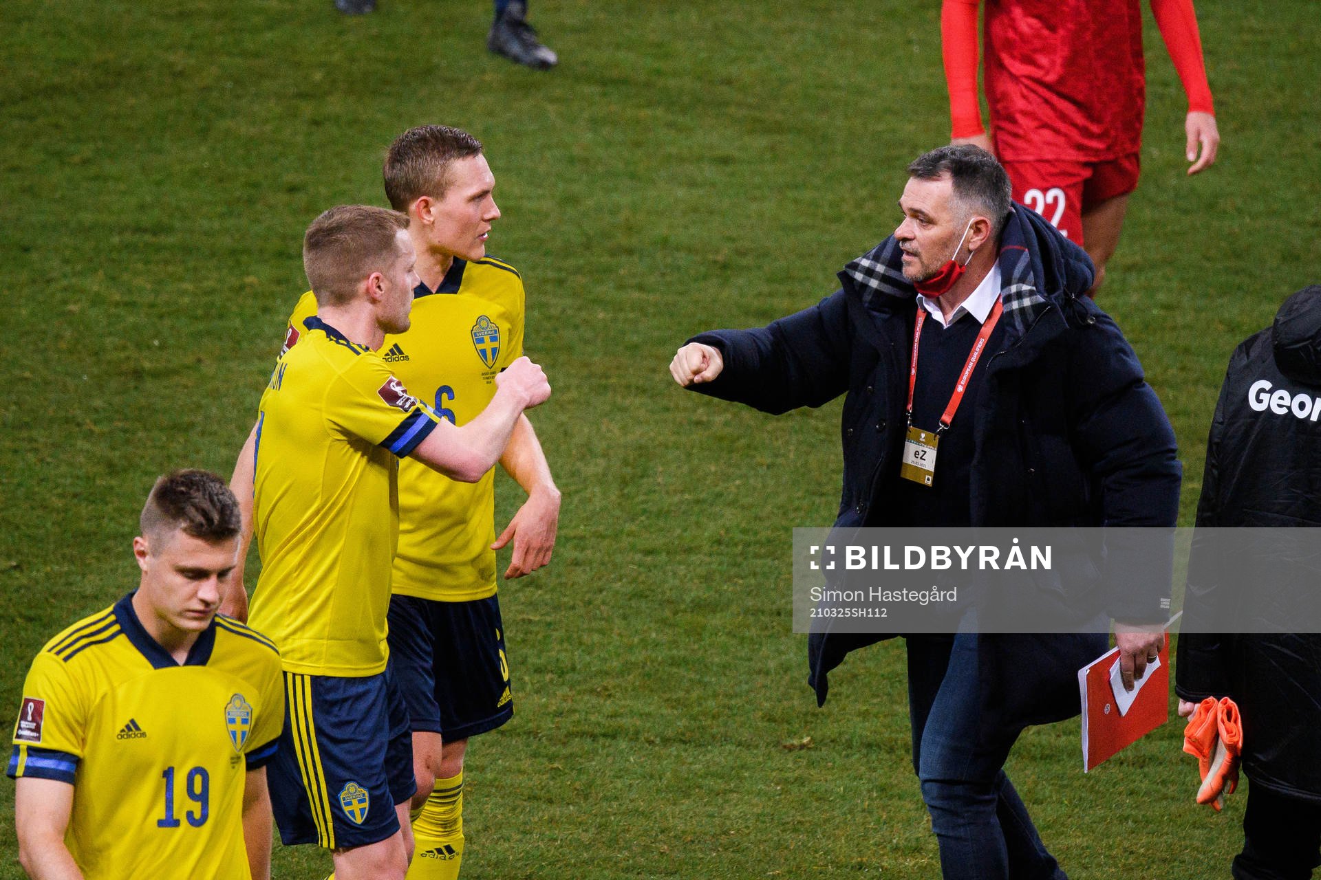 Sebastian Larsson, Ludwig Augustinsson of Sweden and Willy