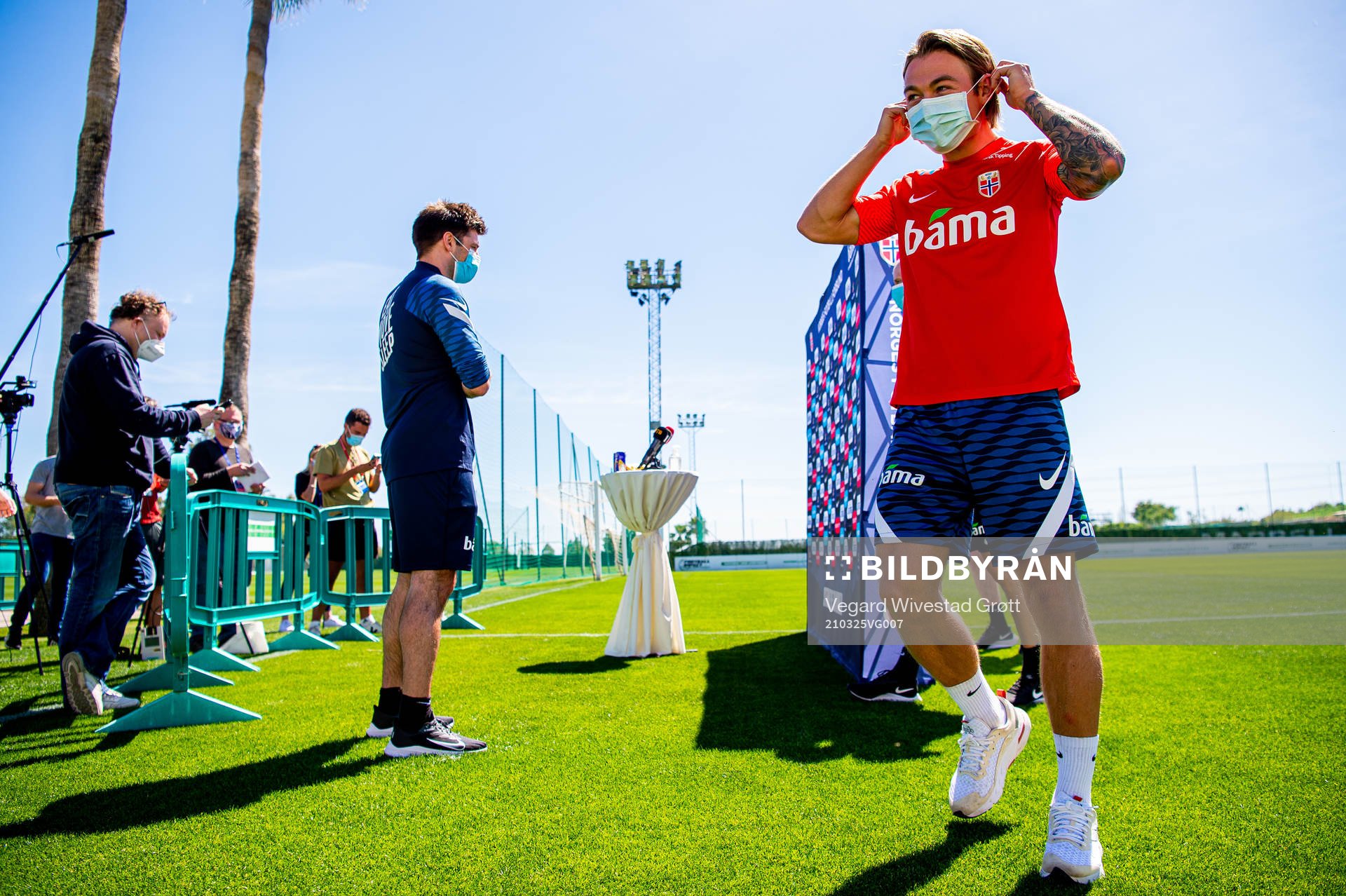 Patrick Berg of the Norwegian national football team talks