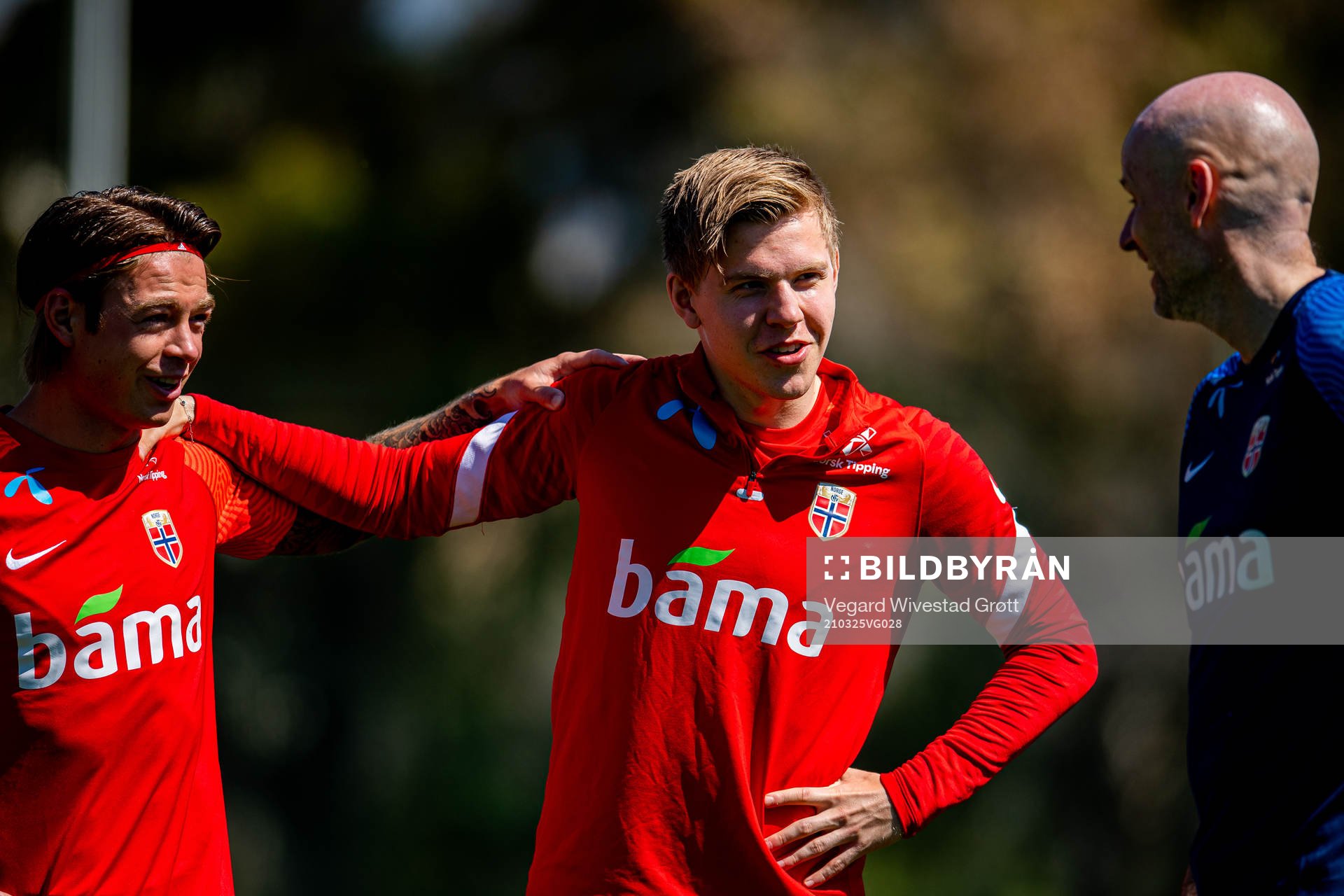 Patrick Berg and Jens Petter Hauge talk to Ståle