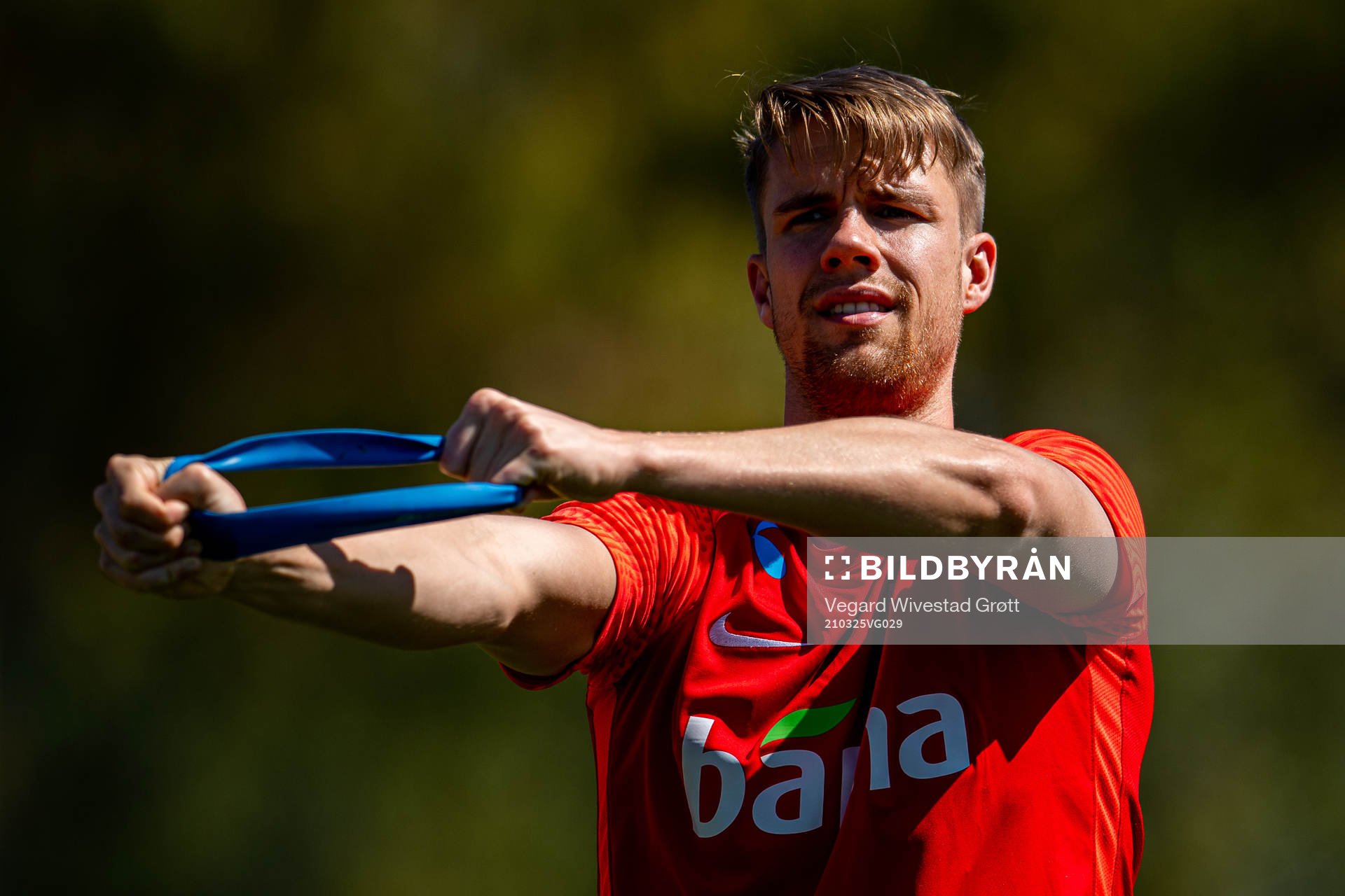 Kristoffer Ajer of the Norwegian national football team