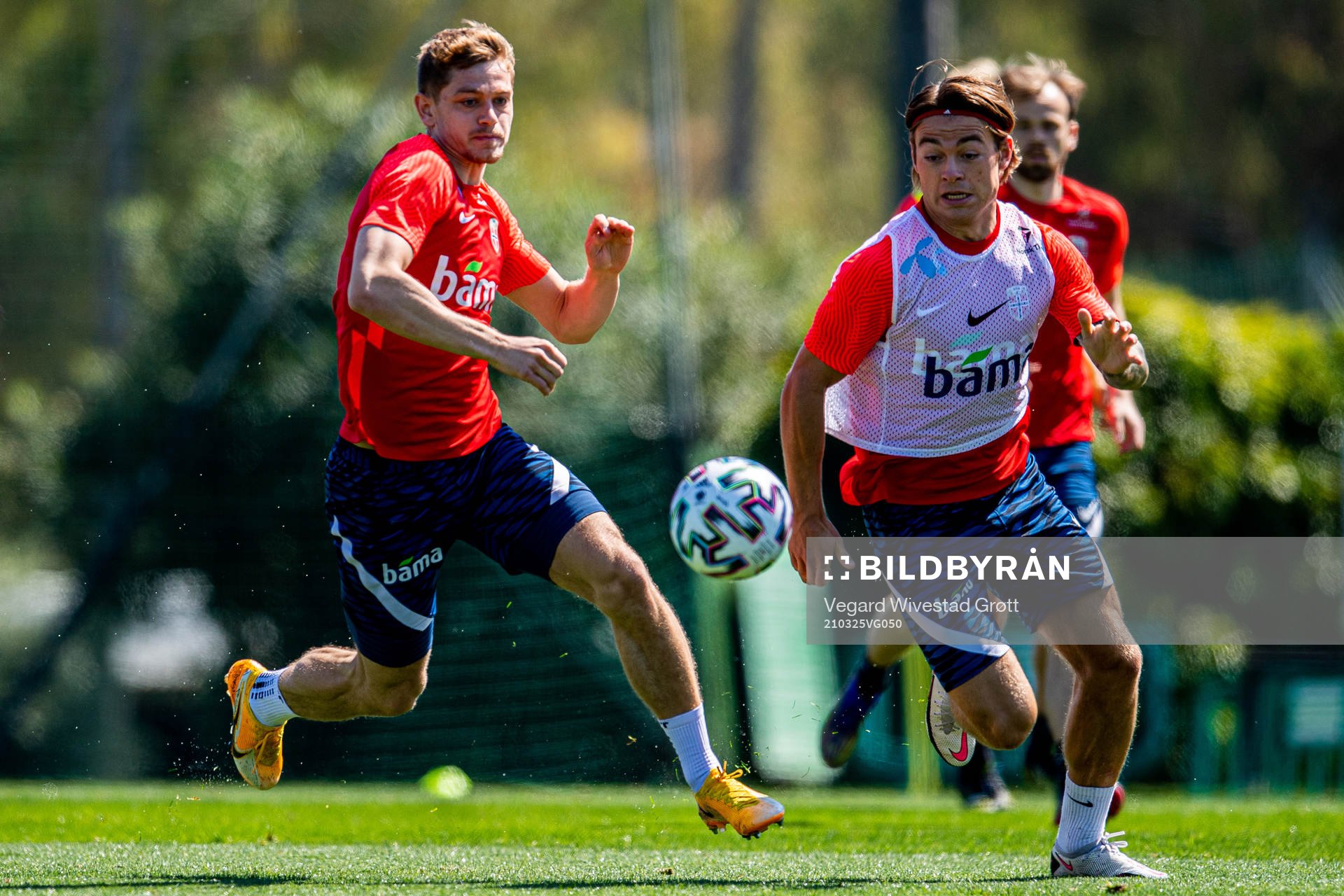 Julian Ryerson and Patrick Berg of the Norwegian national