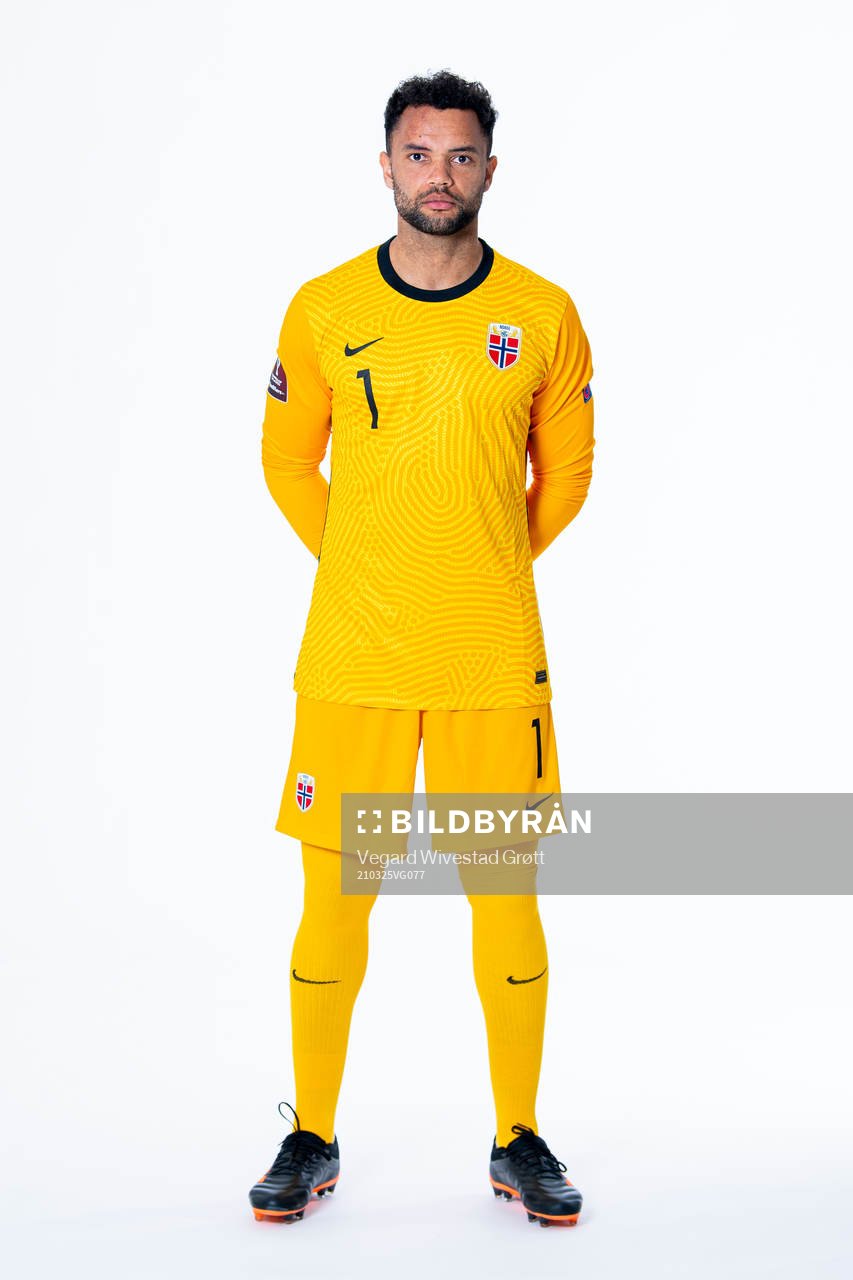 Goalkeeper Sten Grytebust of the Norwegian national