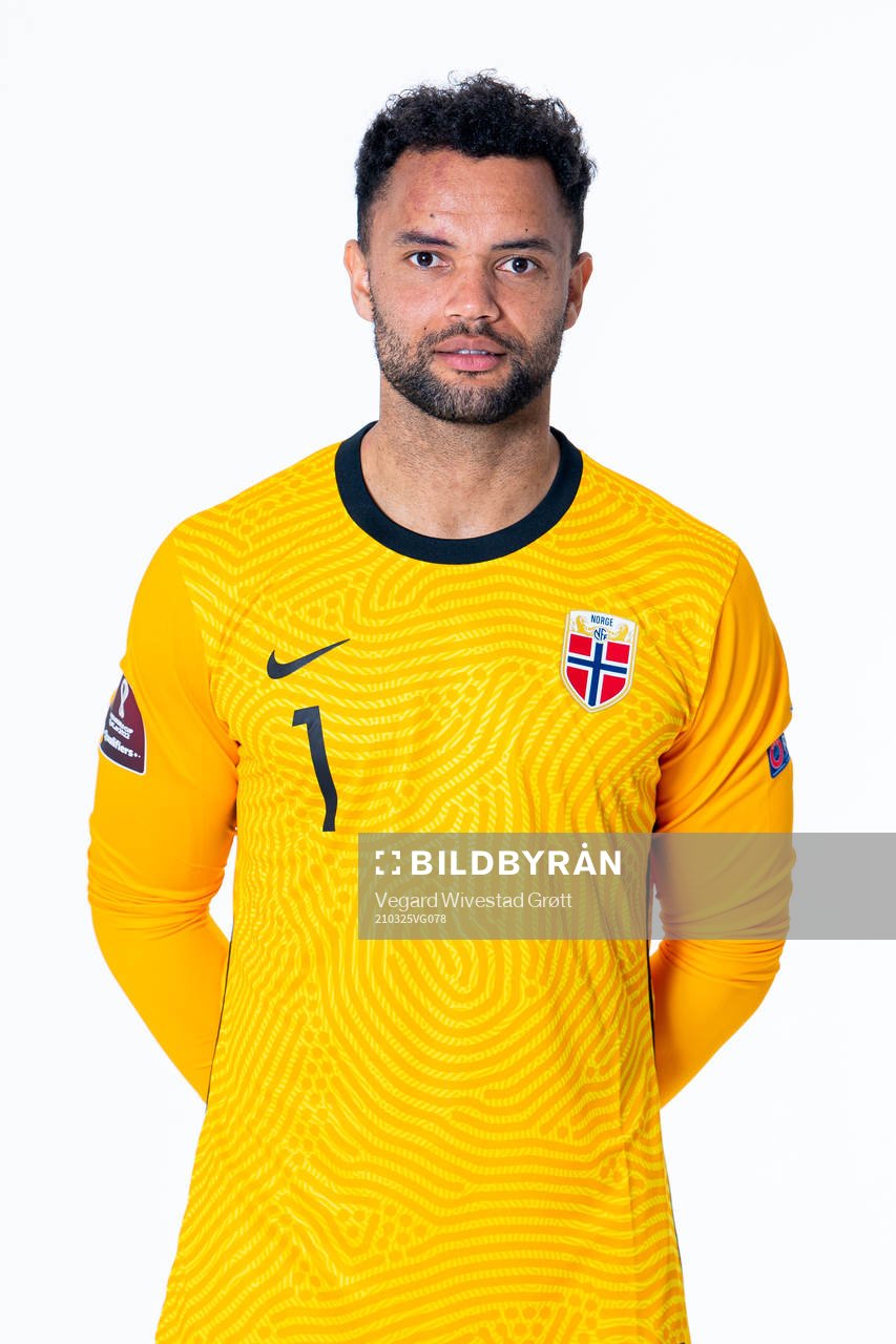 Goalkeeper Sten Grytebust of the Norwegian national