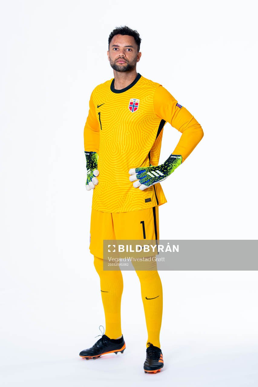 Goalkeeper Sten Grytebust of the Norwegian national
