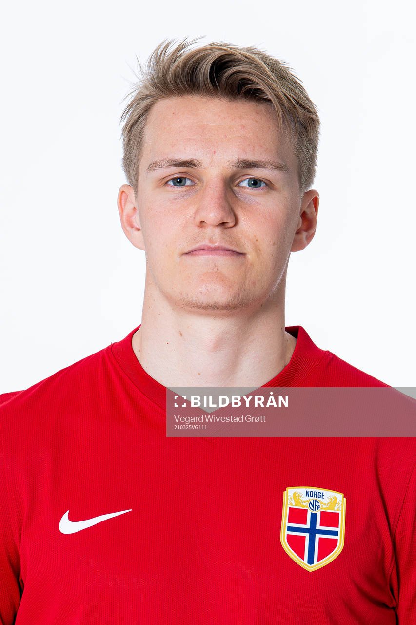 Martin Ødegaard of the Norwegian national football team
