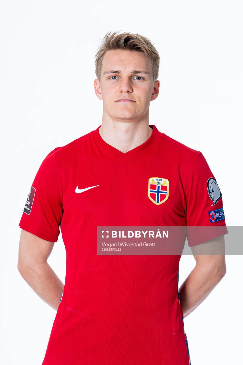 Martin Ødegaard of the Norwegian national football team
