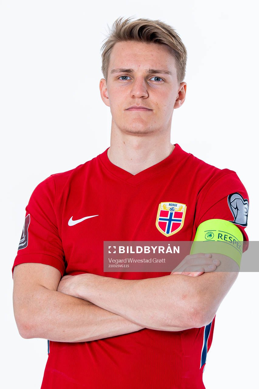 Martin Ødegaard of the Norwegian national football team