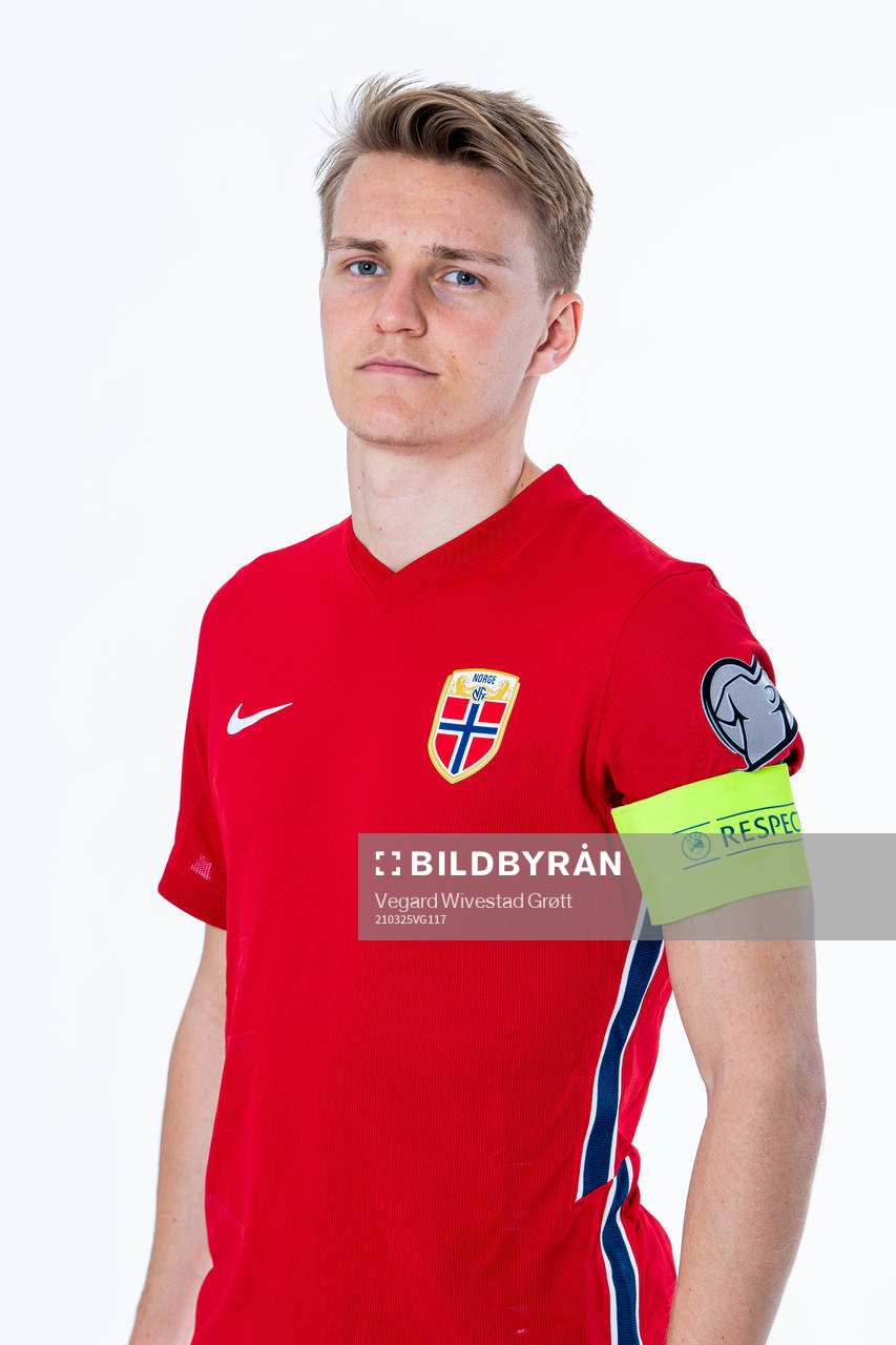 Martin Ødegaard of the Norwegian national football team