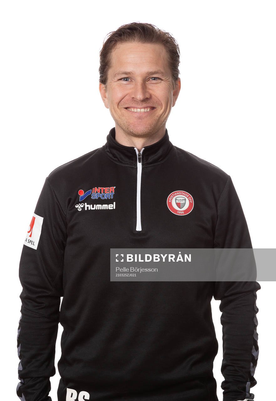 Kristianstads Ass tränare Björn Sigurbjörnsson poserar för ett porträtt den 25 mars 2021 i Kristianstad.