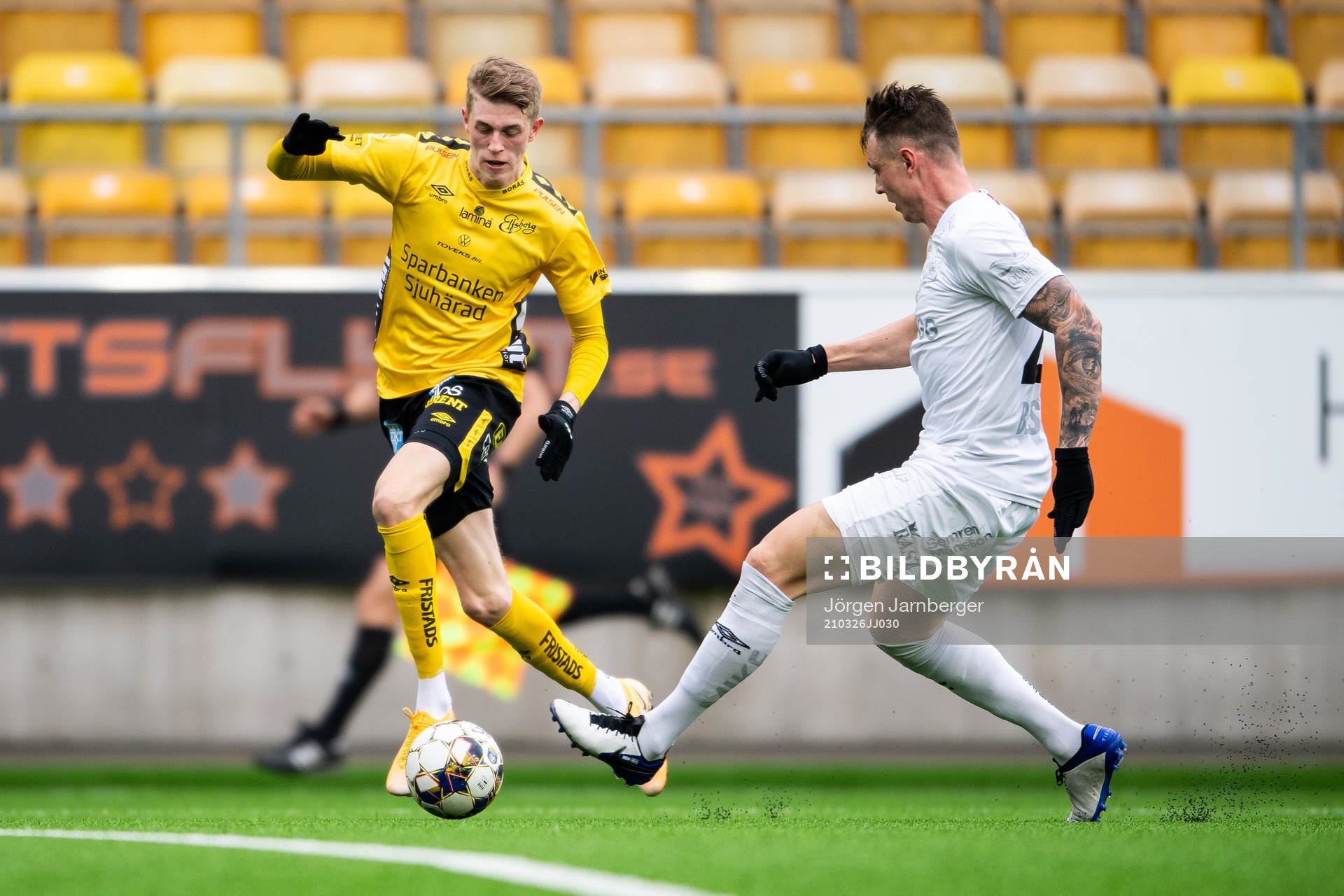 Elfsborgs Alexander Bernhadsson och Örgrytes Marcus