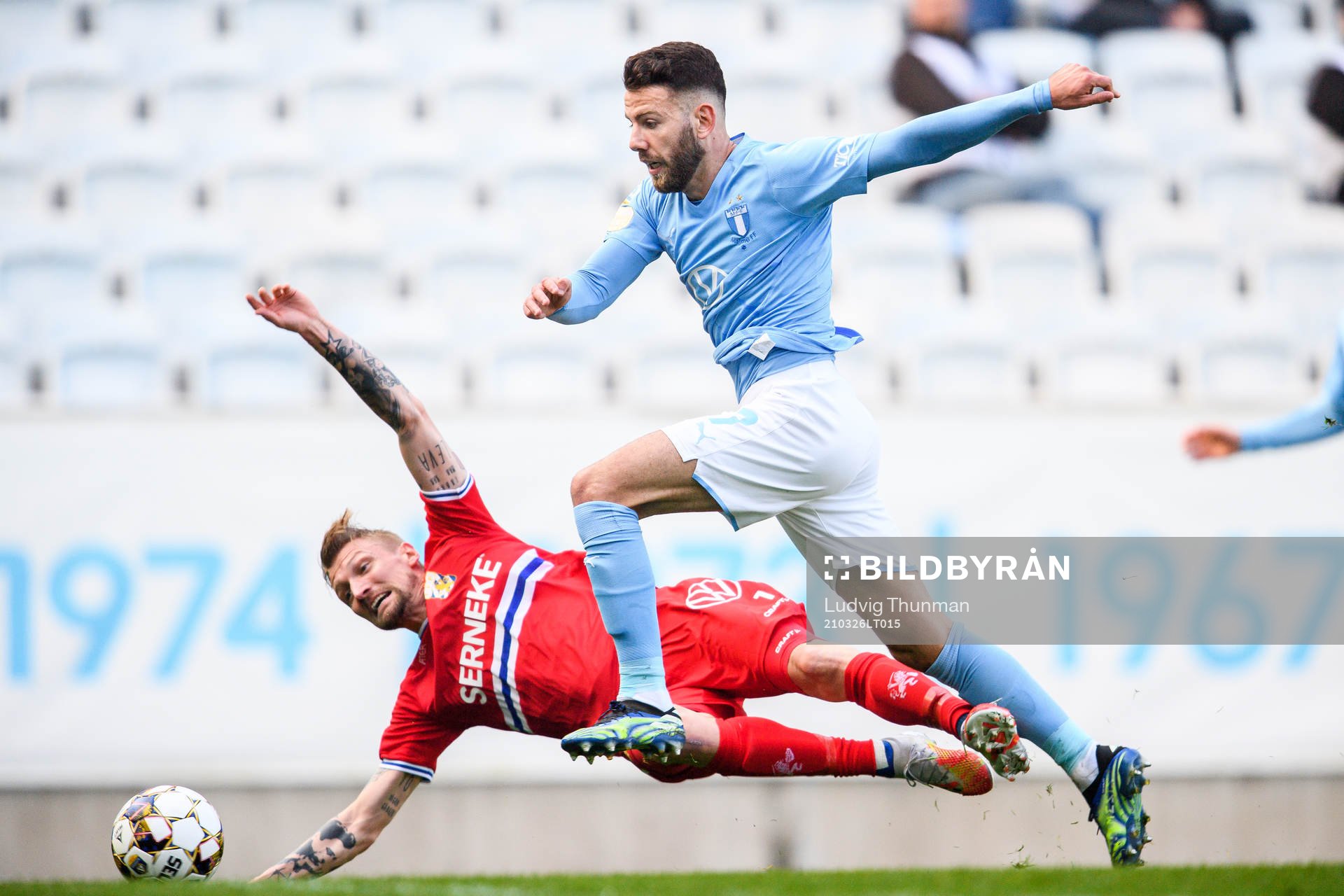IFK Göteborgs Sebastian Eriksson och Malmö FFs Erdal Rakip