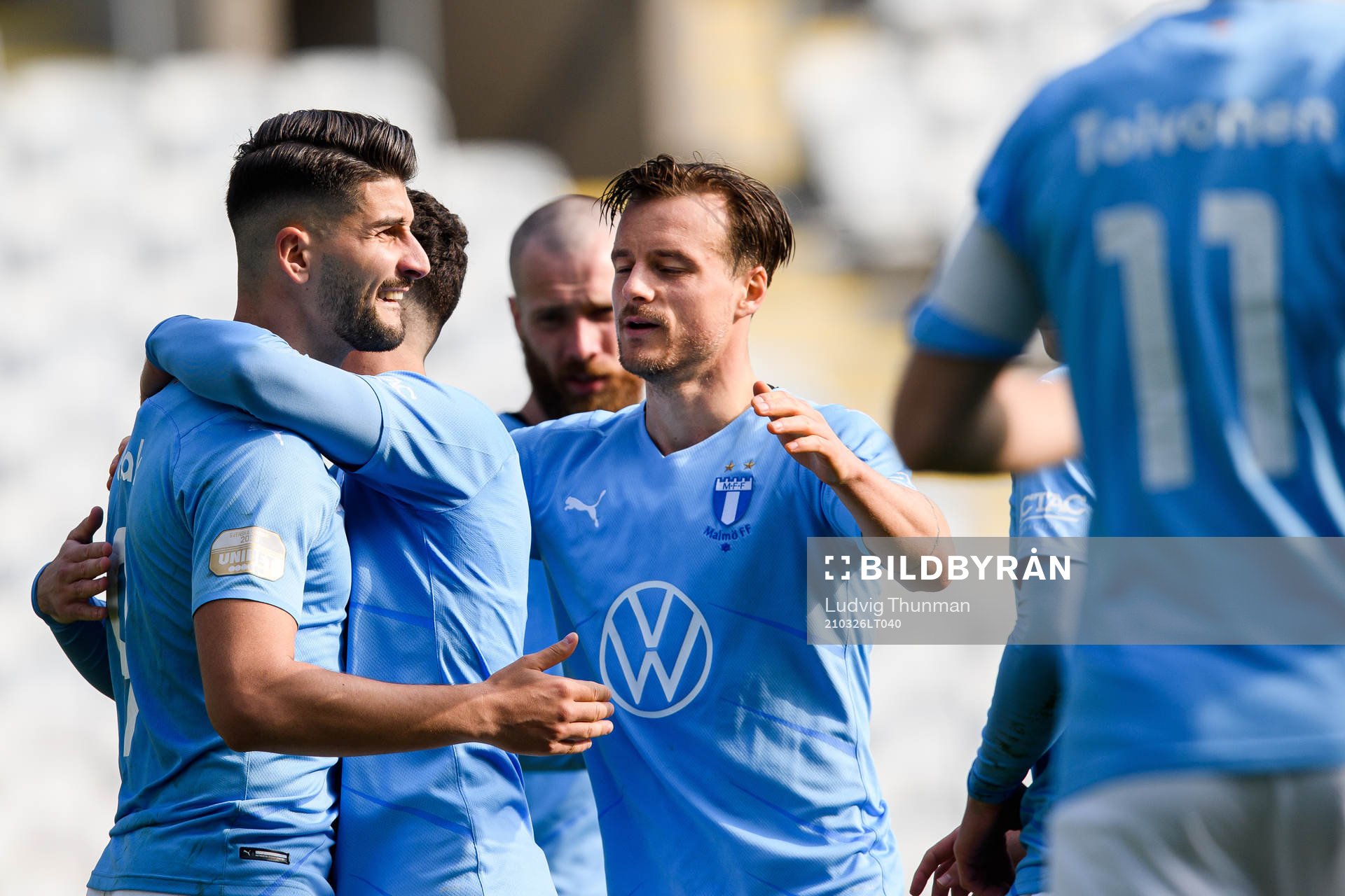 Malmö FFs Antonio Colak och Eric Larsson jublar