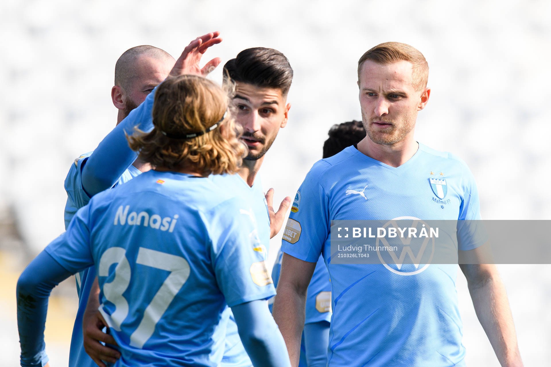Malmö FFs Antonio Colak, Sebastian Nanasi och Franz