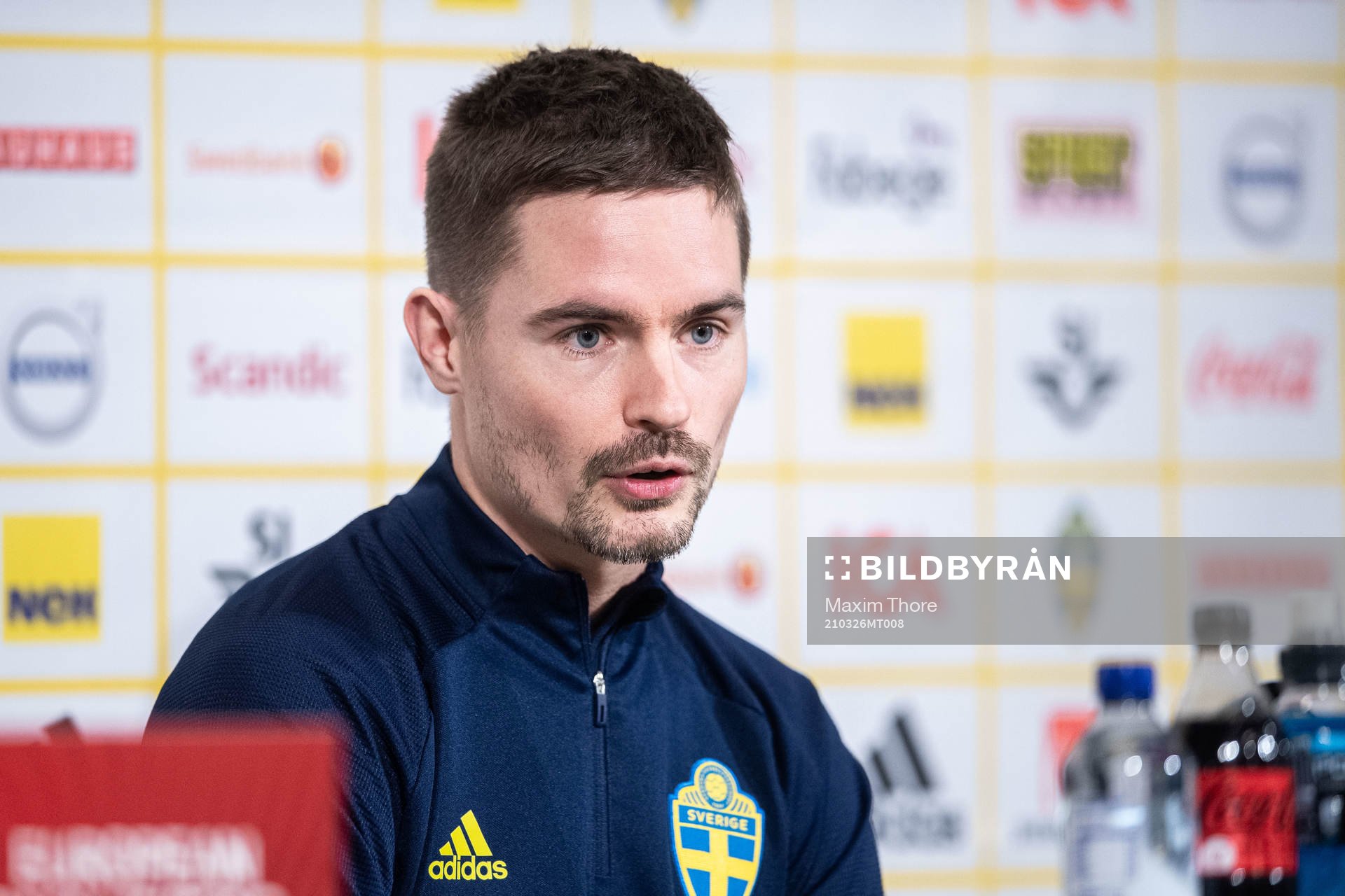 Mikael Lustig of the Swedish national football team