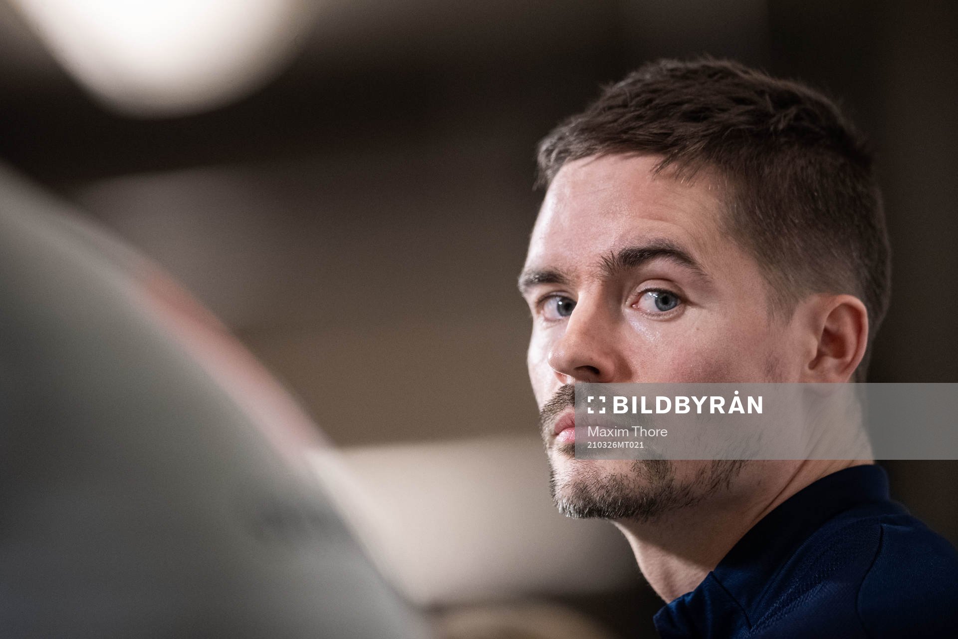 Mikael Lustig of the Swedish national football team