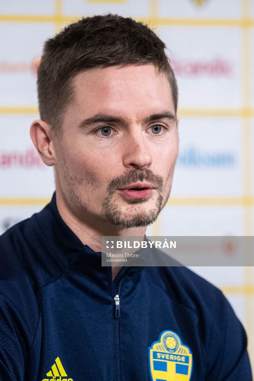Mikael Lustig of the Swedish national football team