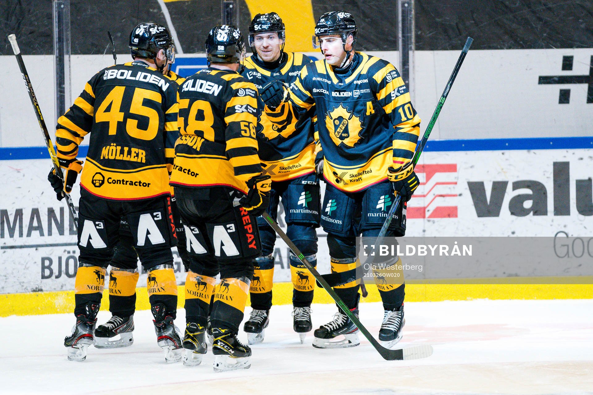 Skellefteås Oscar Möller , Pär Lindholm , Oskar Nilsson