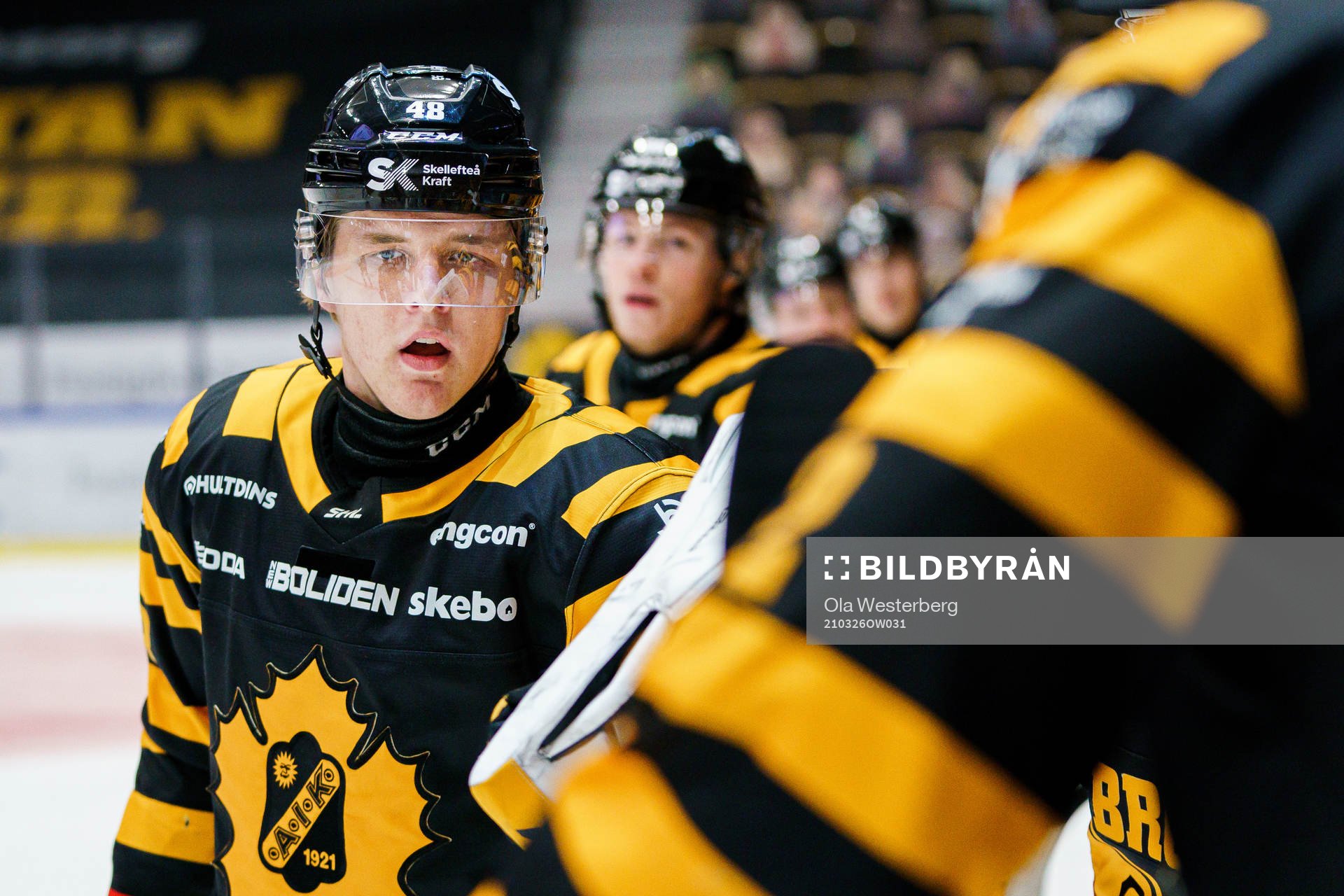 Skellefteås Jonatan Berggren jublar