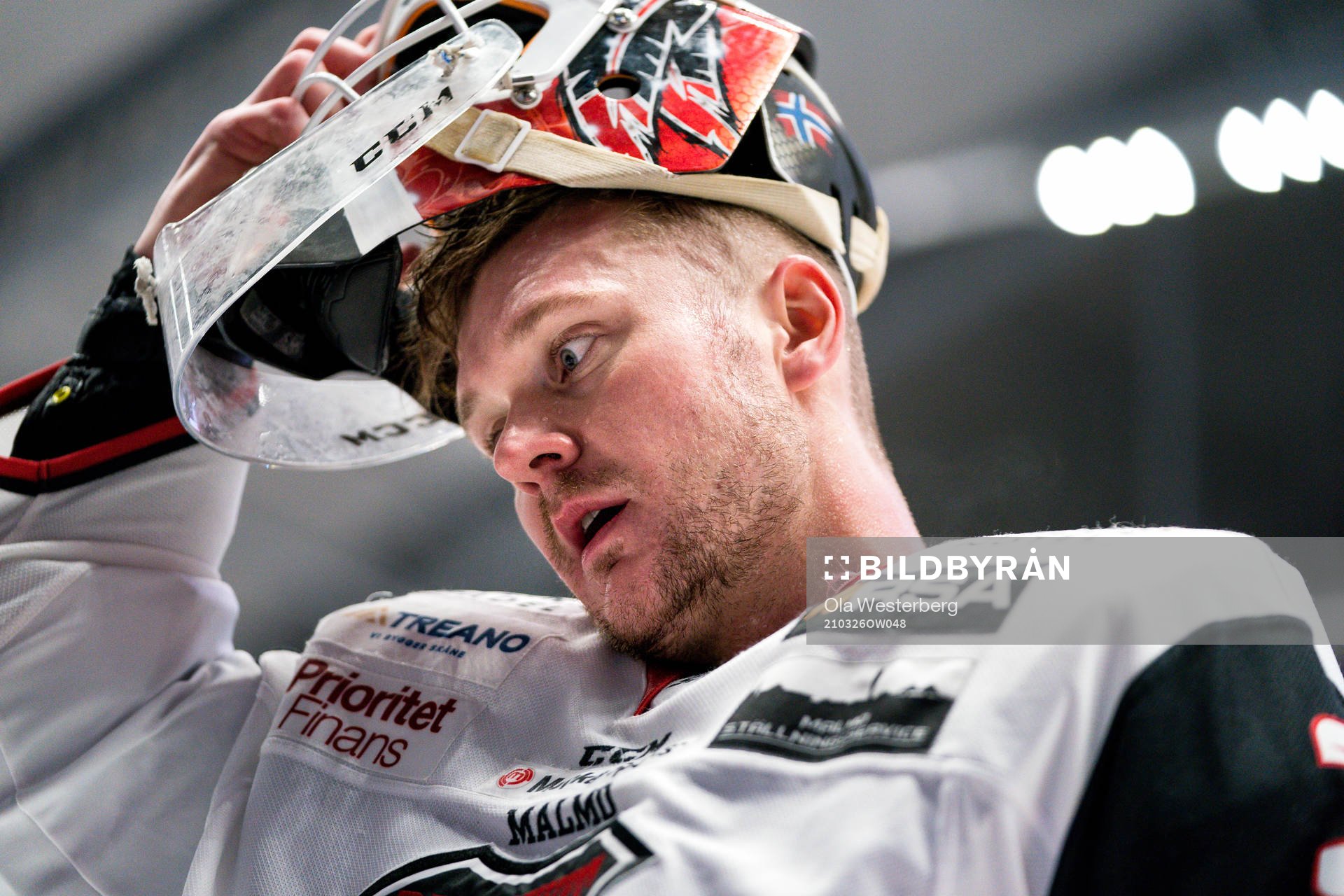 Malmö Redhawks målvakt Lars Volden