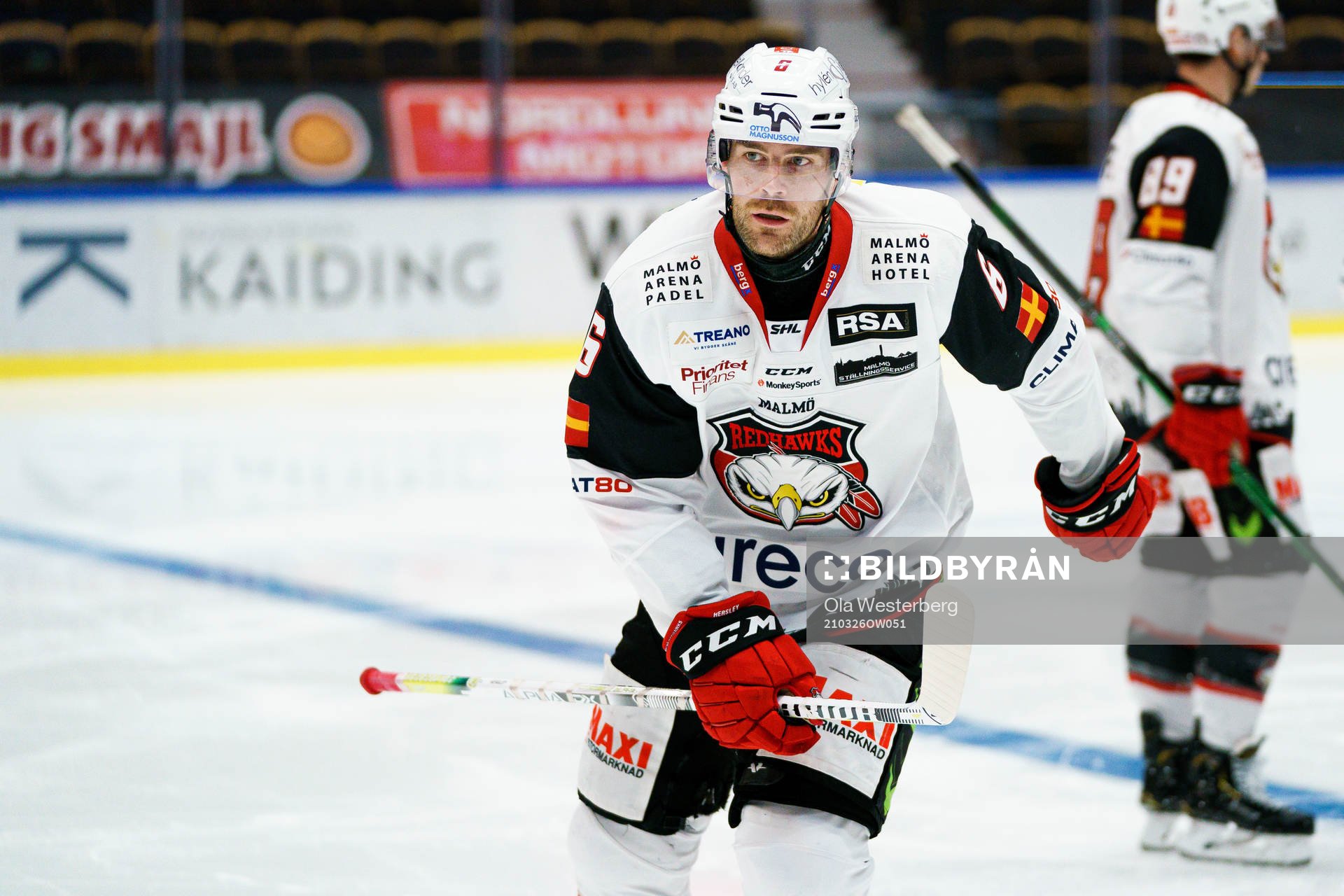 Malmö Redhawks Patrik Hersley jublar