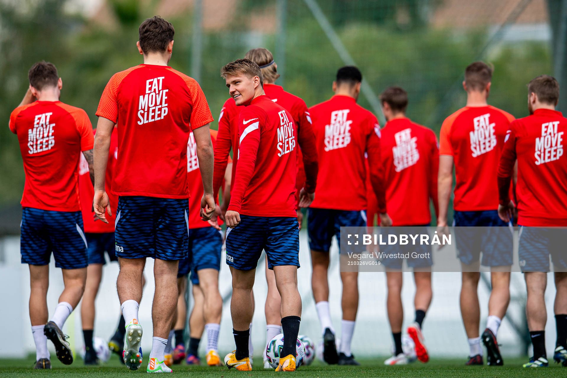 Sander Berge and Martin Ødegaard of the Norwegian national