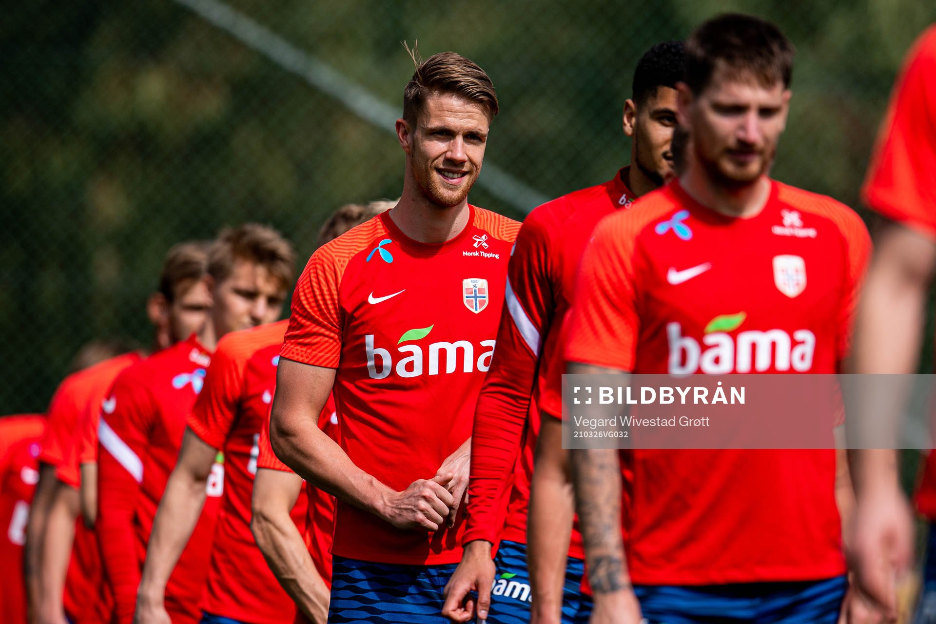 Kristoffer Ajer of the Norwegian national football team