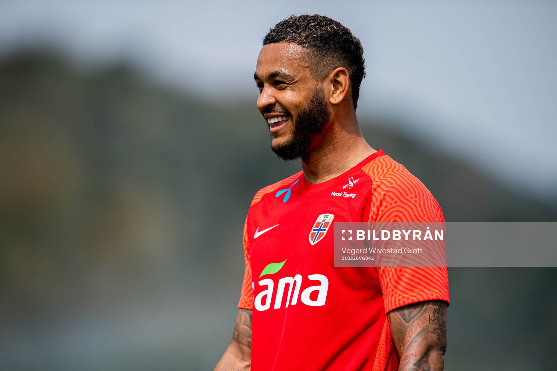 Joshua King of the Norwegian national football team