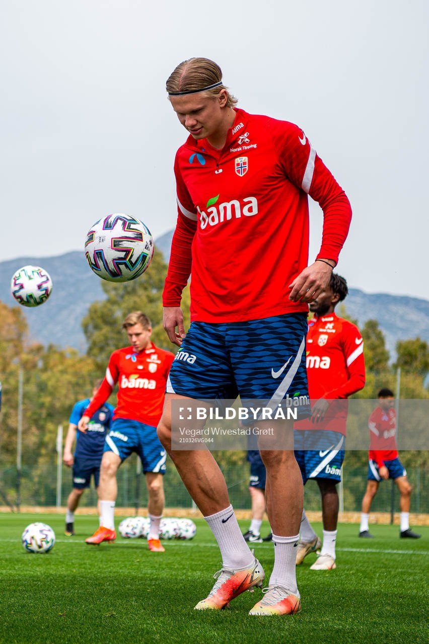 Erling Braut Haaland of the Norwegian national football team