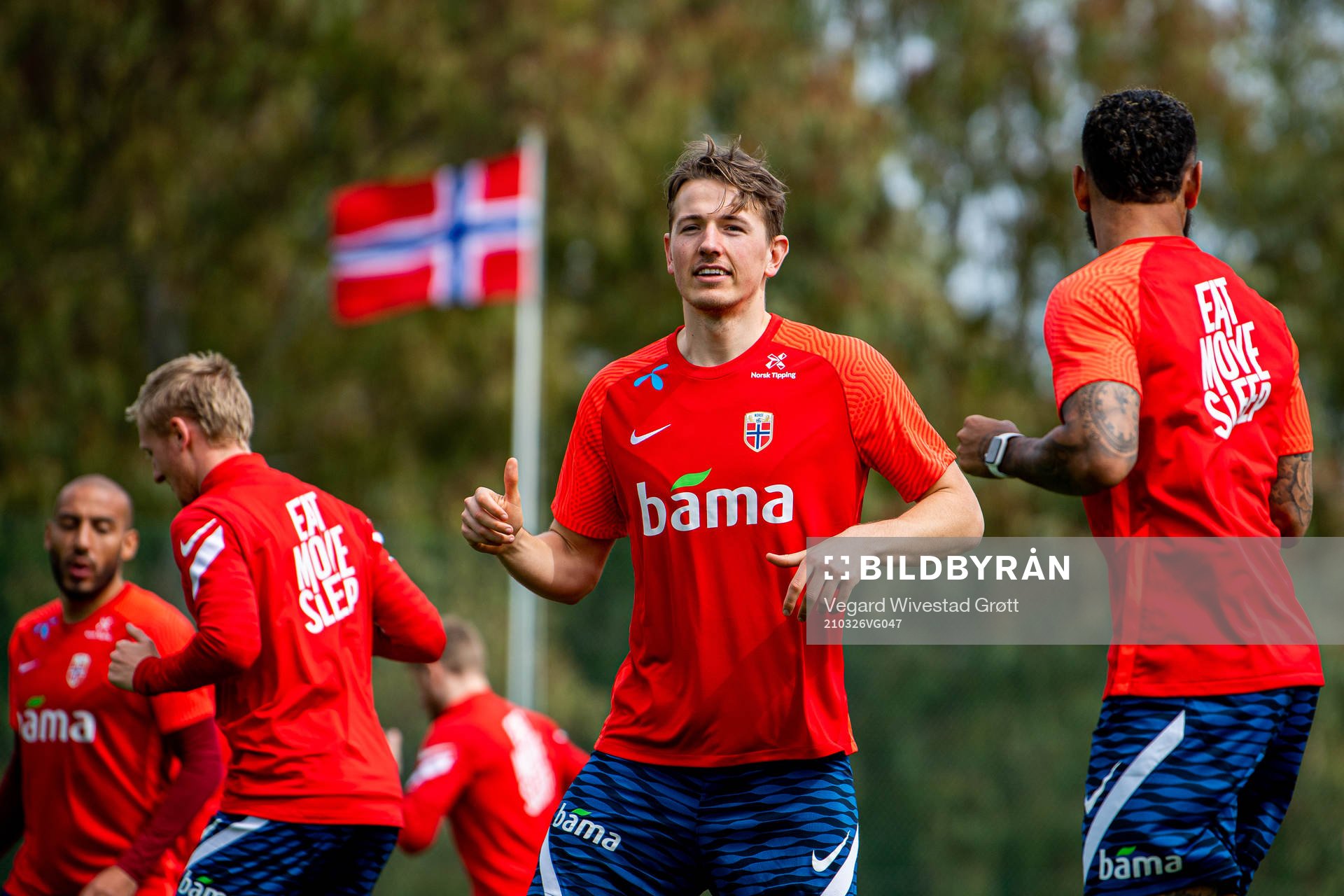 Sander Berge of the Norwegian national football team